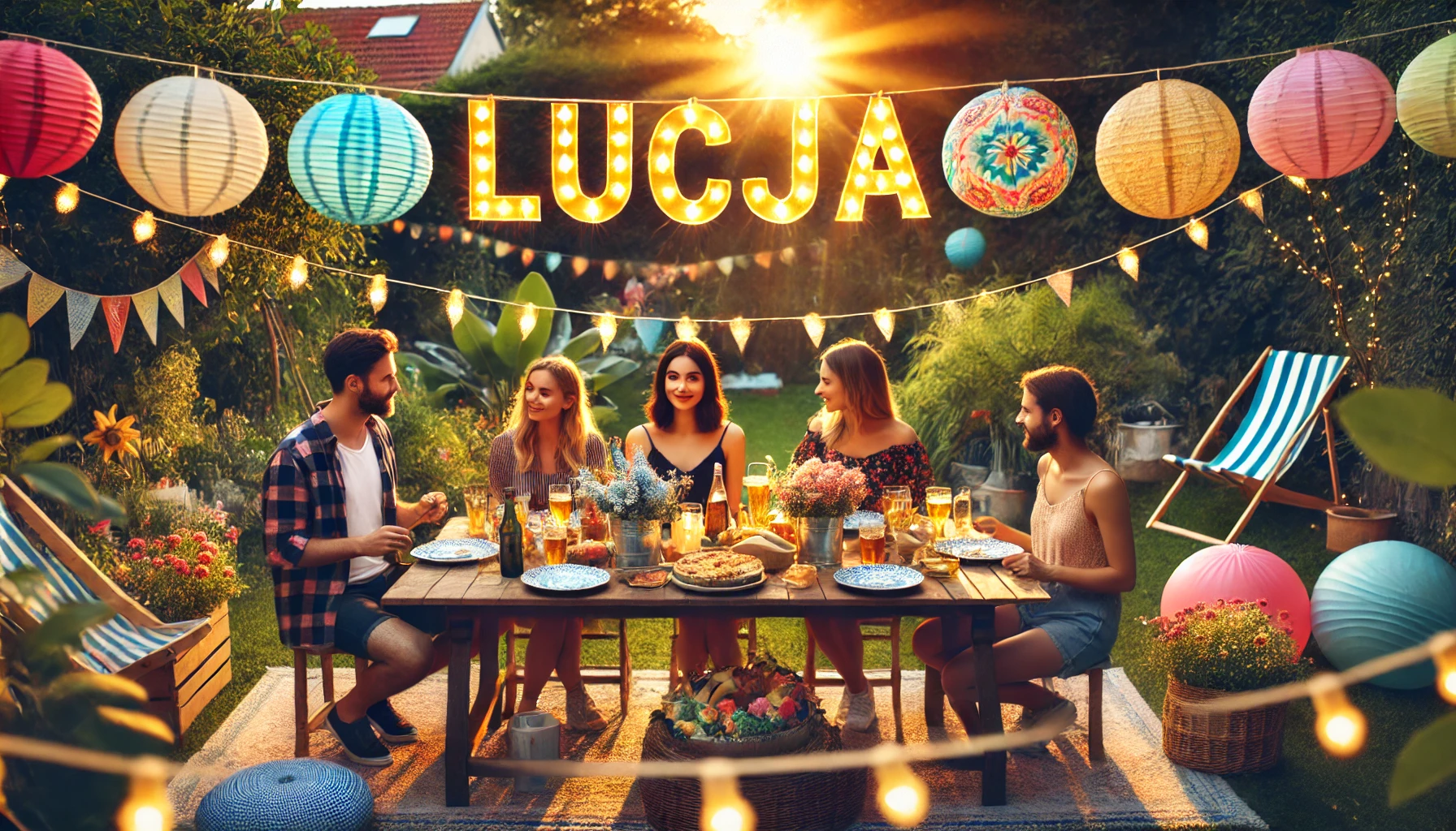 Celebration of name day and name - Lucja