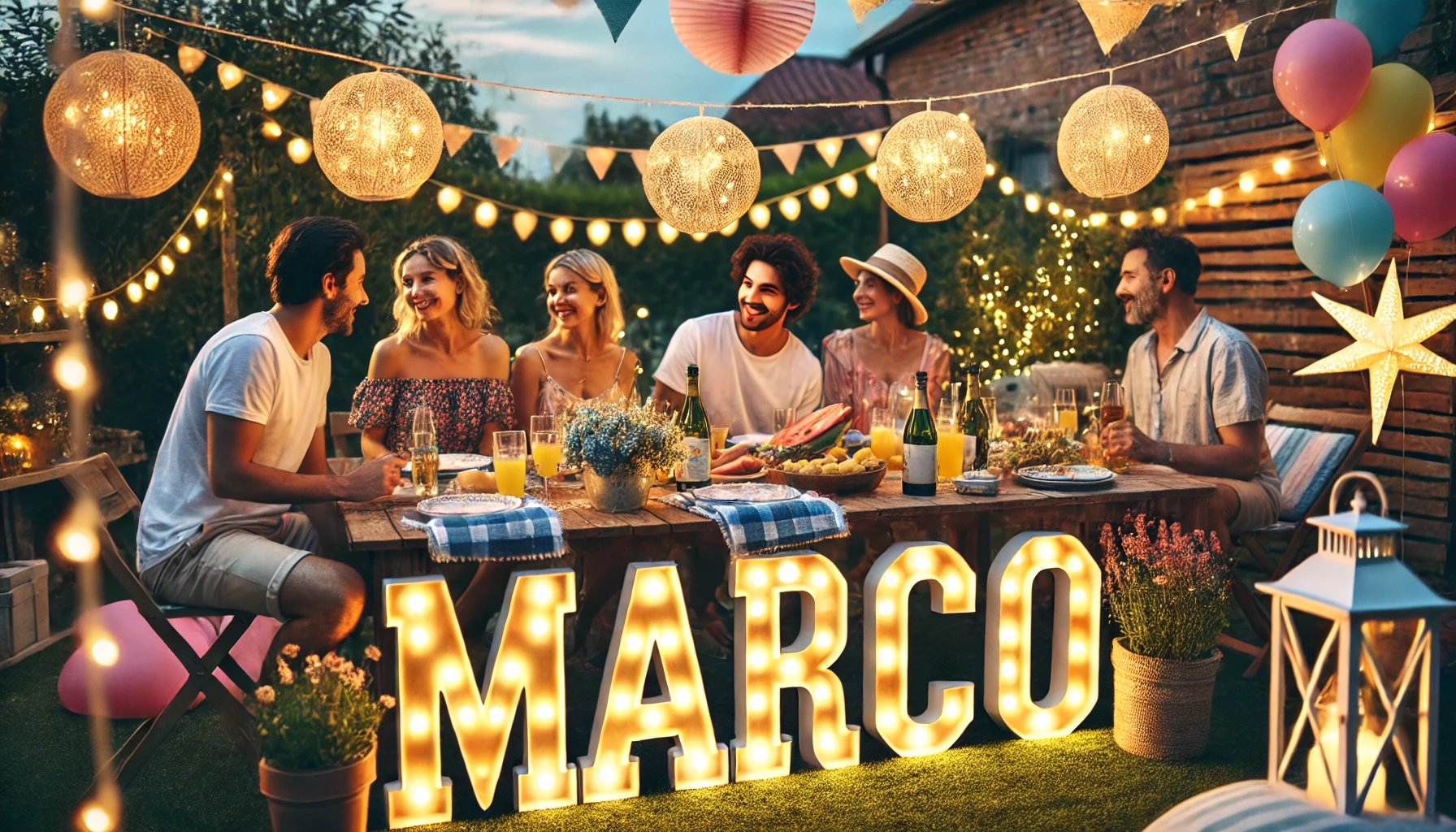 Feier des Namenstages und des Namens - Marco