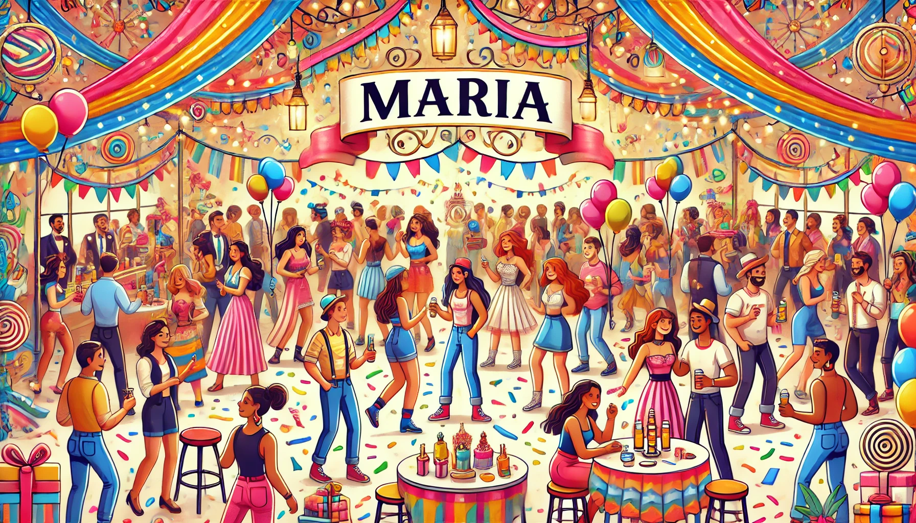 Celebration of name day and name - Maria