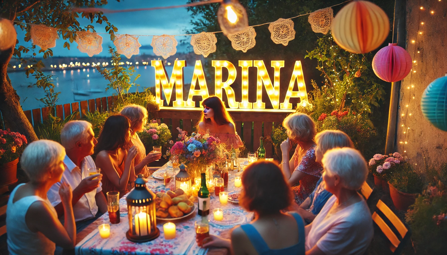 Feier des Namenstages und des Namens - Marina