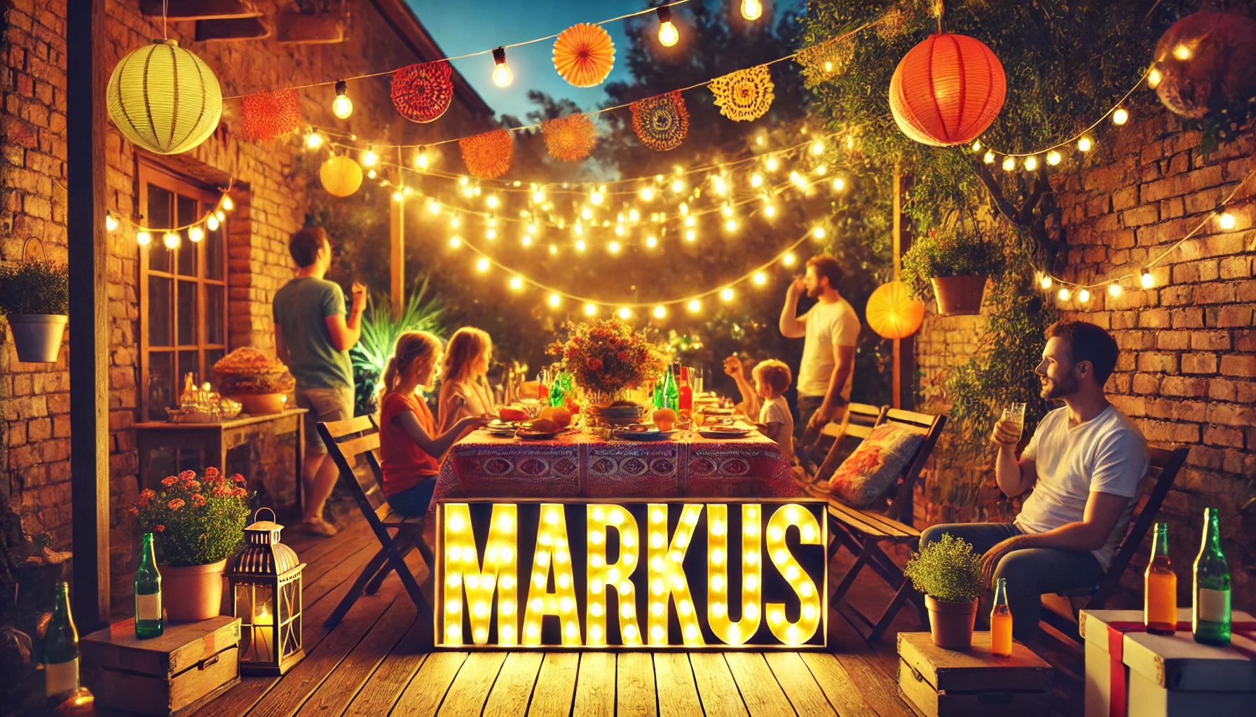 Celebration of name day and name - Markus