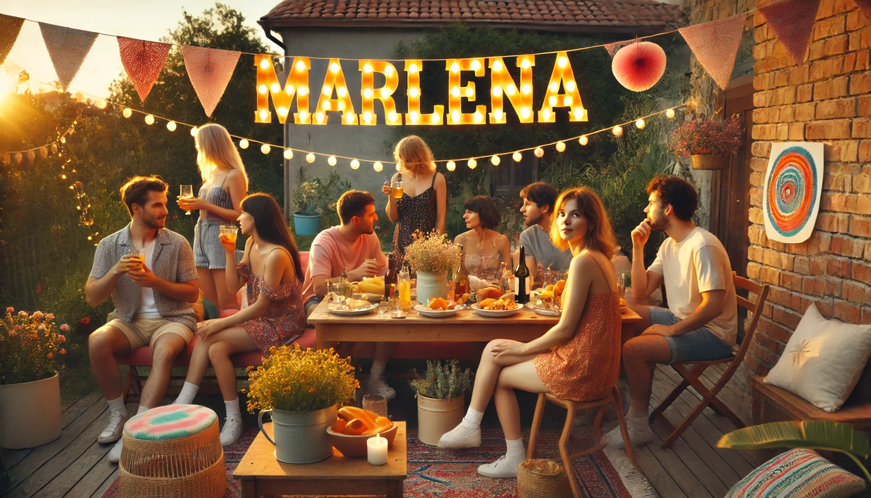 Celebration of name day and name - Marlena