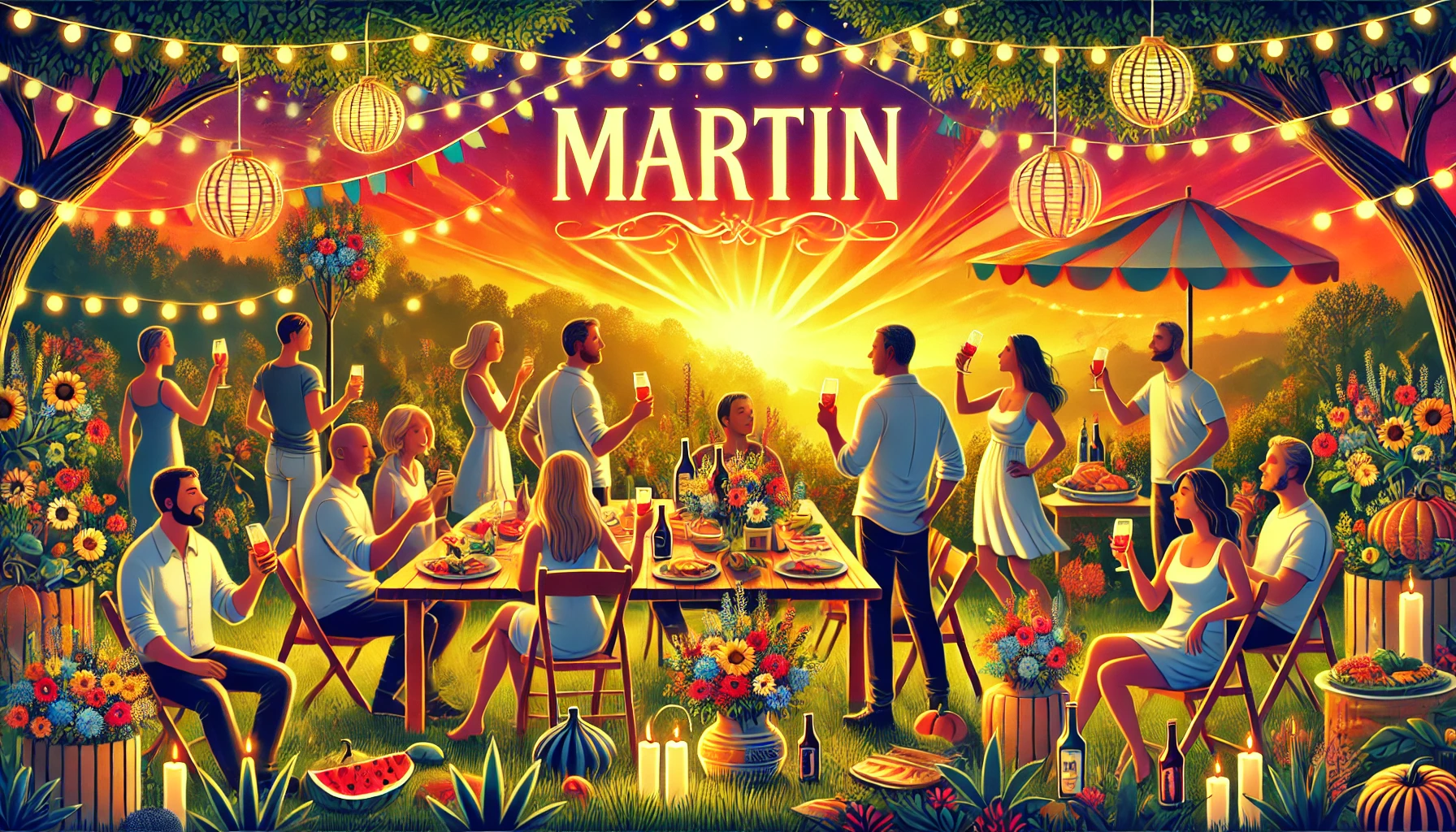Feier des Namenstages und des Namens - Martin