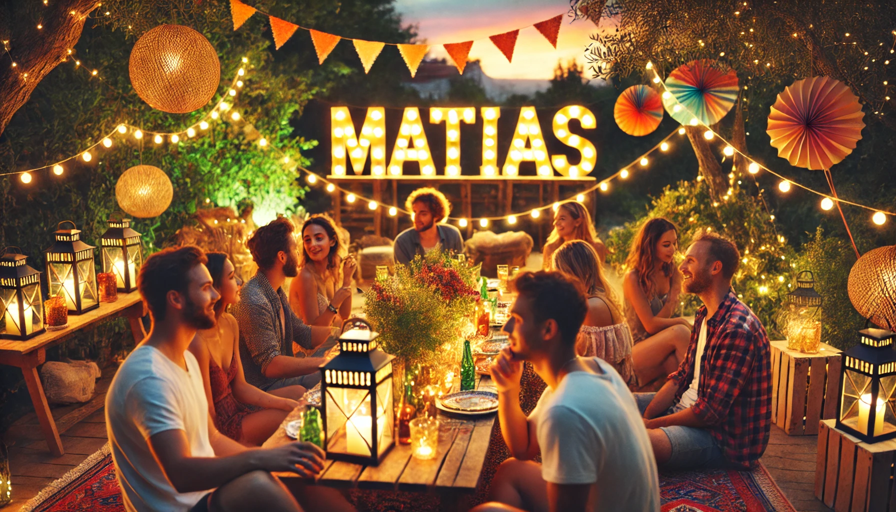 Celebration of name day and name - Matías