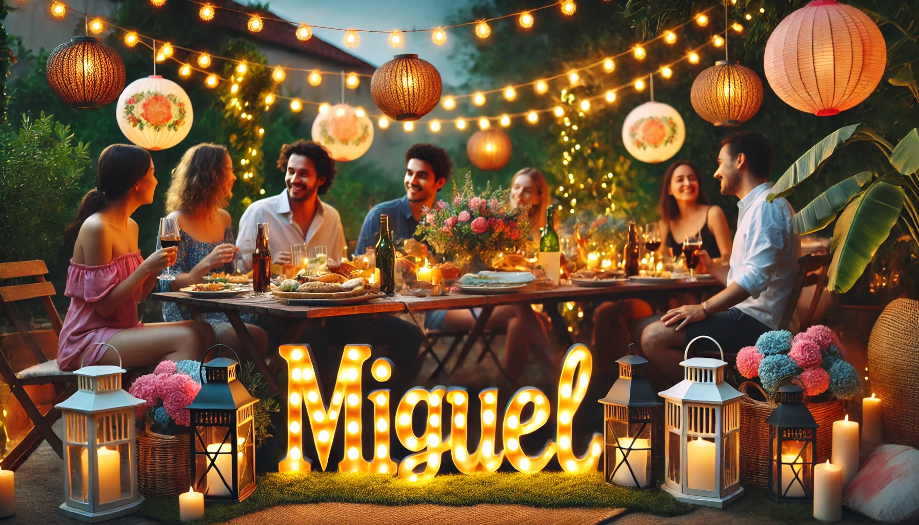 Celebration of name day and name - Miguel