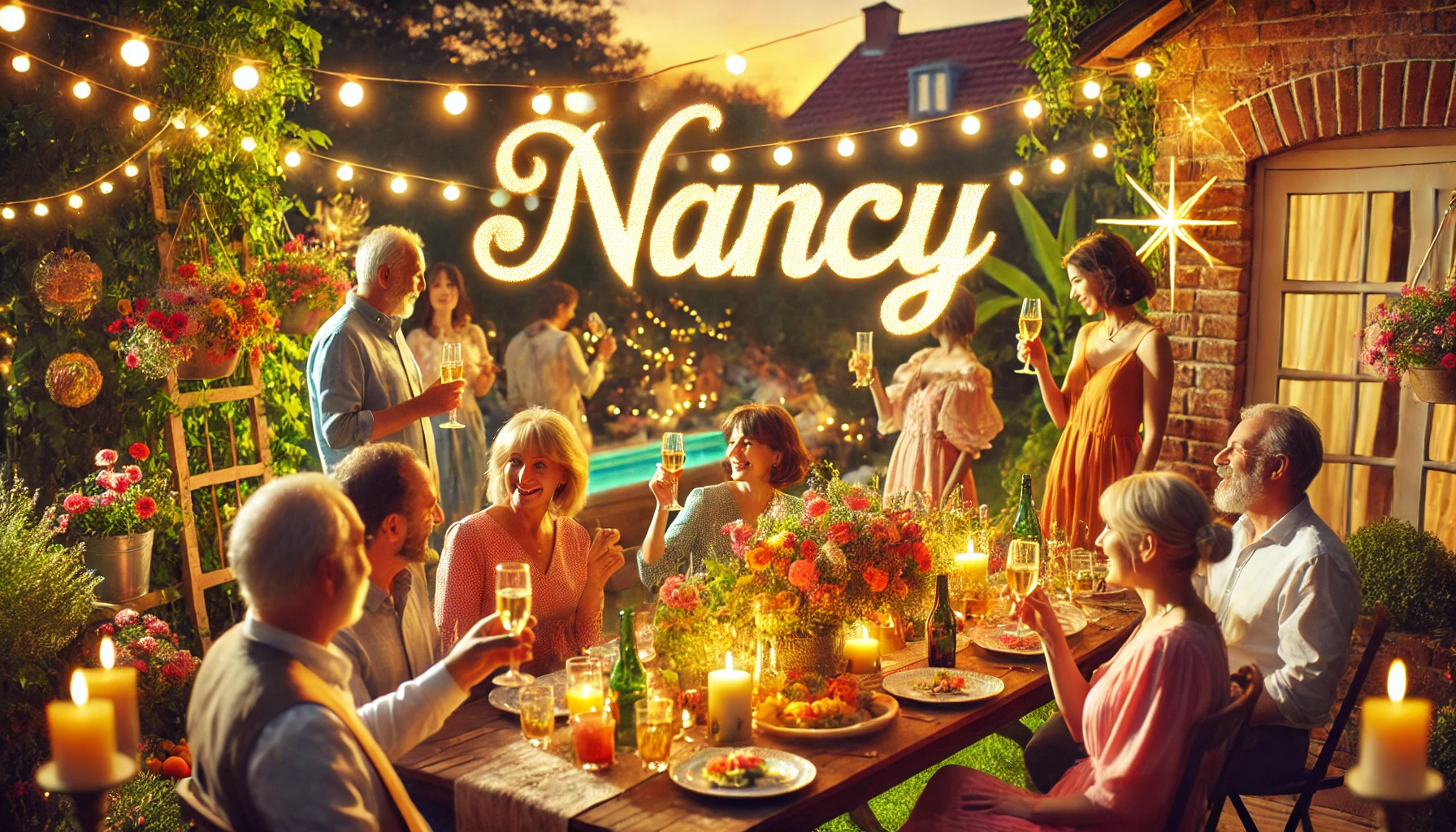 Celebration of name day and name - Nancy