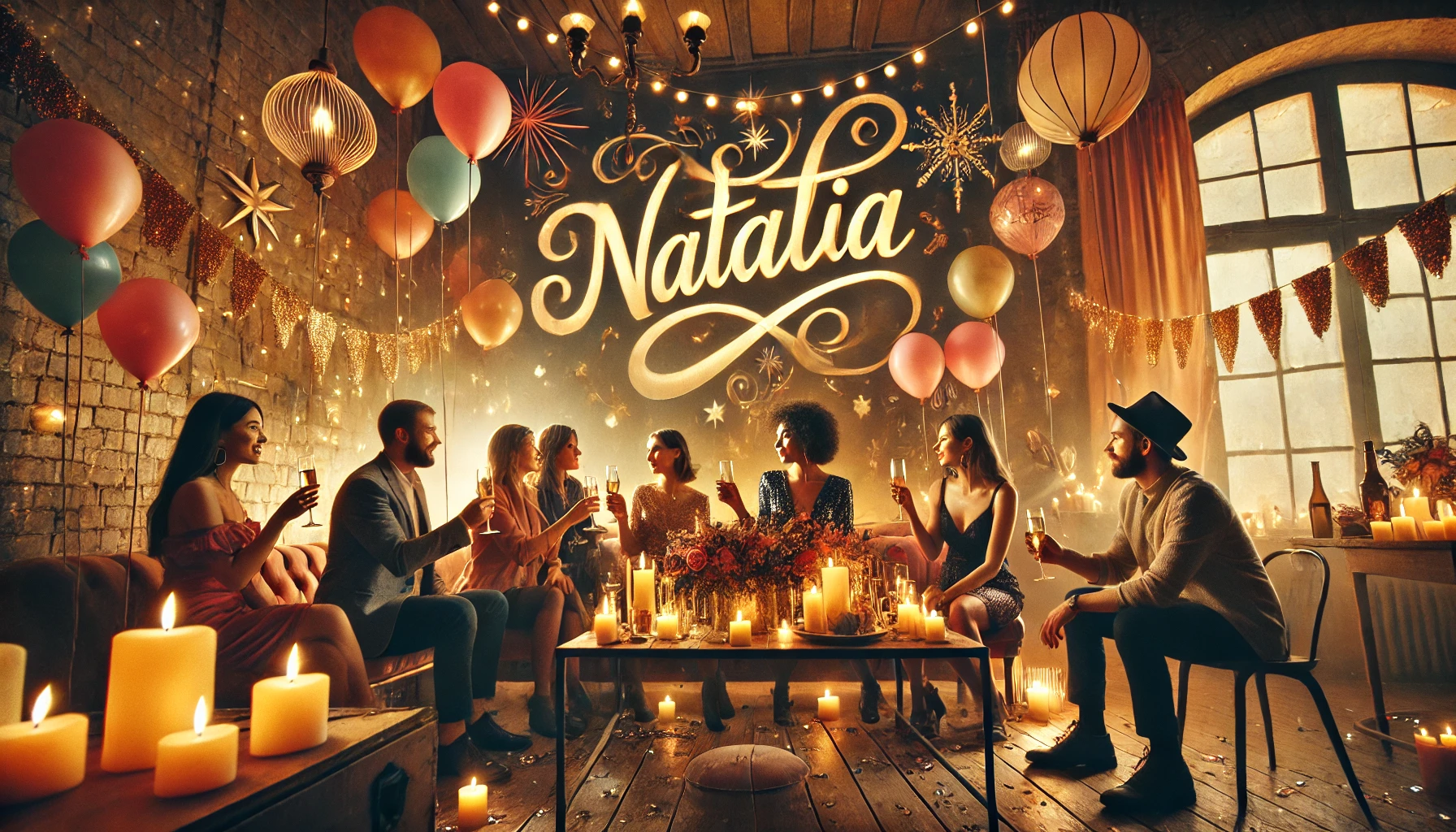 Celebration of name day and name - Natalia