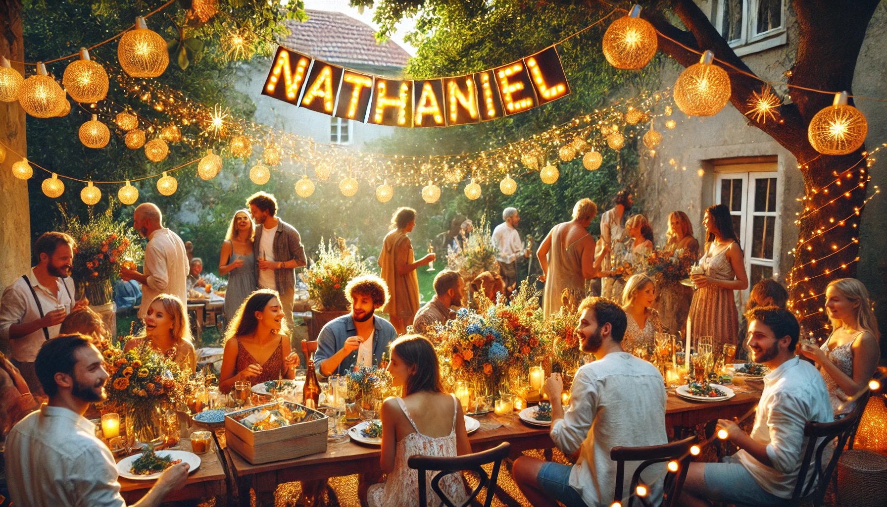 Celebration of name day and name - Nathaniel