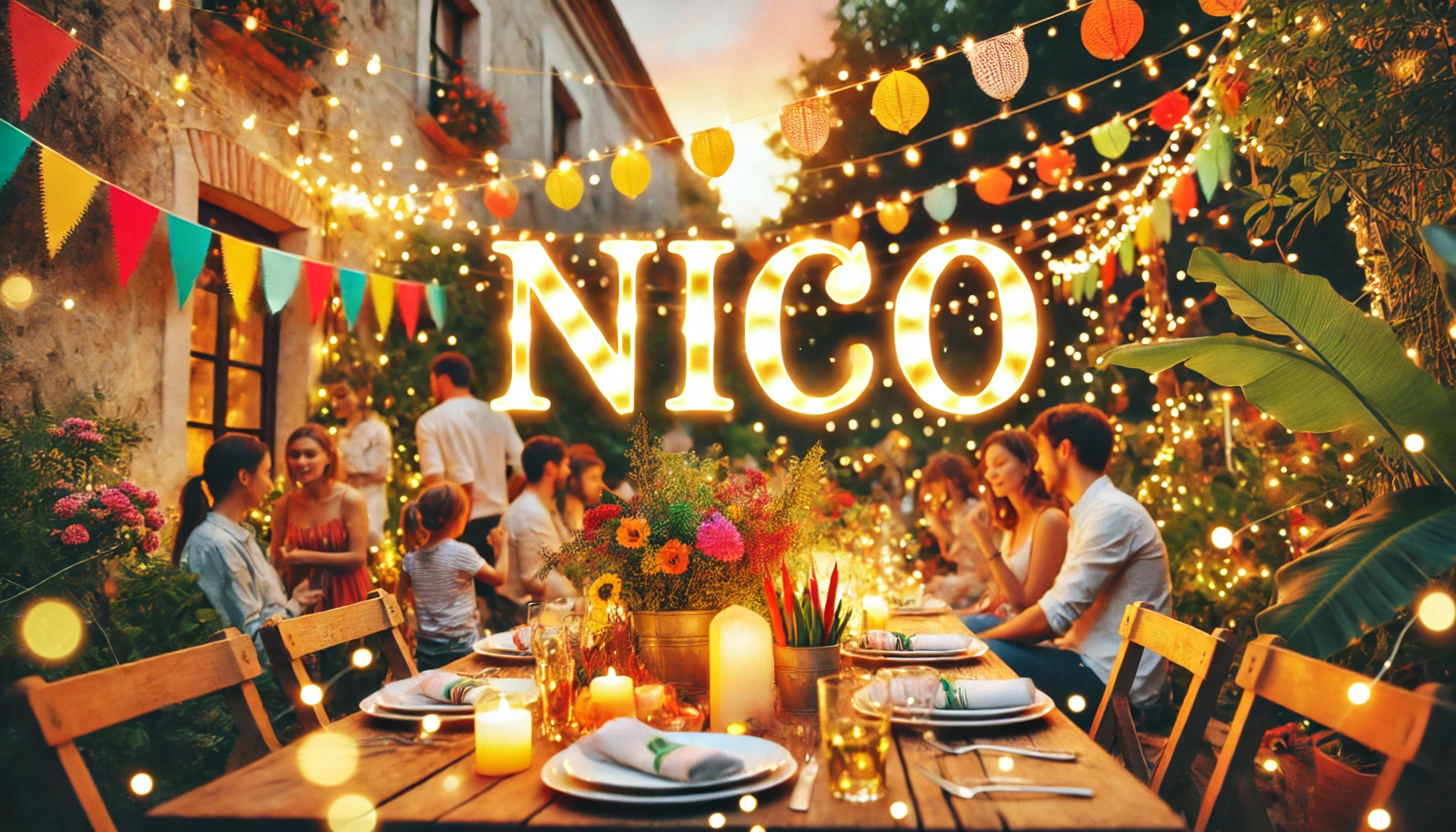 Celebration of name day and name - Nico