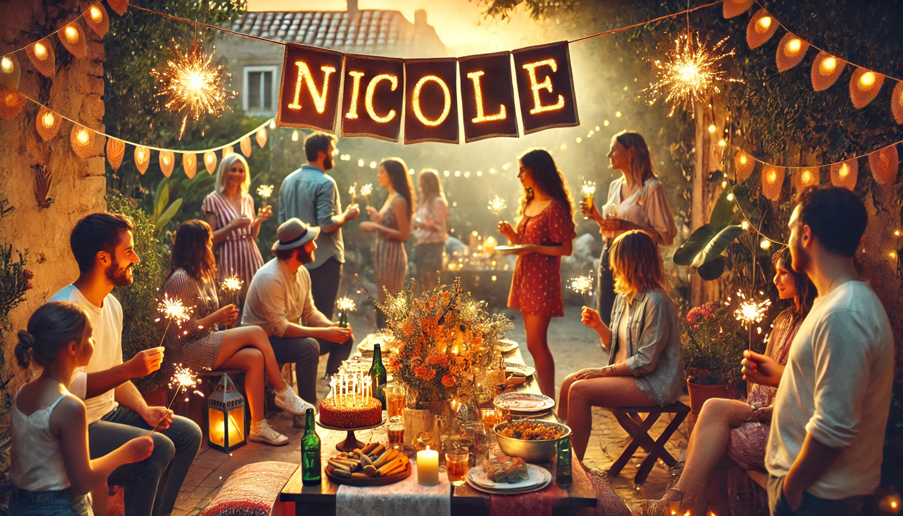 Oslava jmenin a jmenin - Nicole
