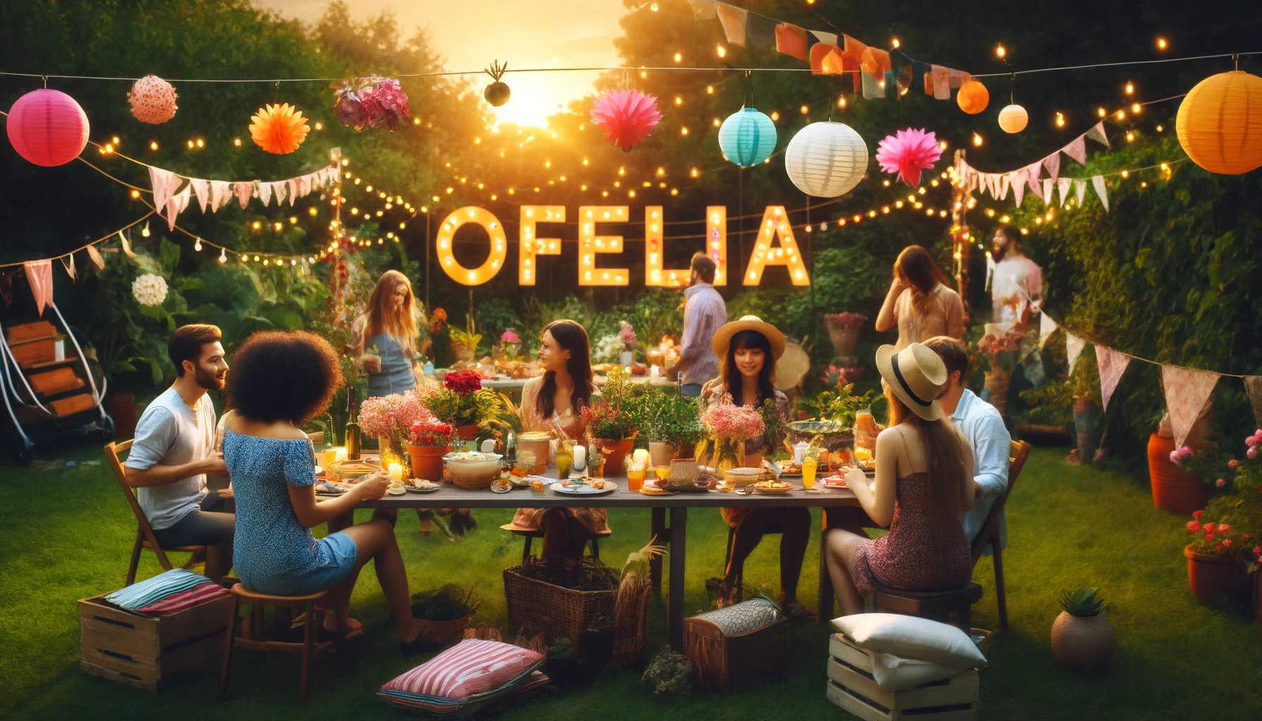 Feier des Namenstages und des Namens - Ofelia