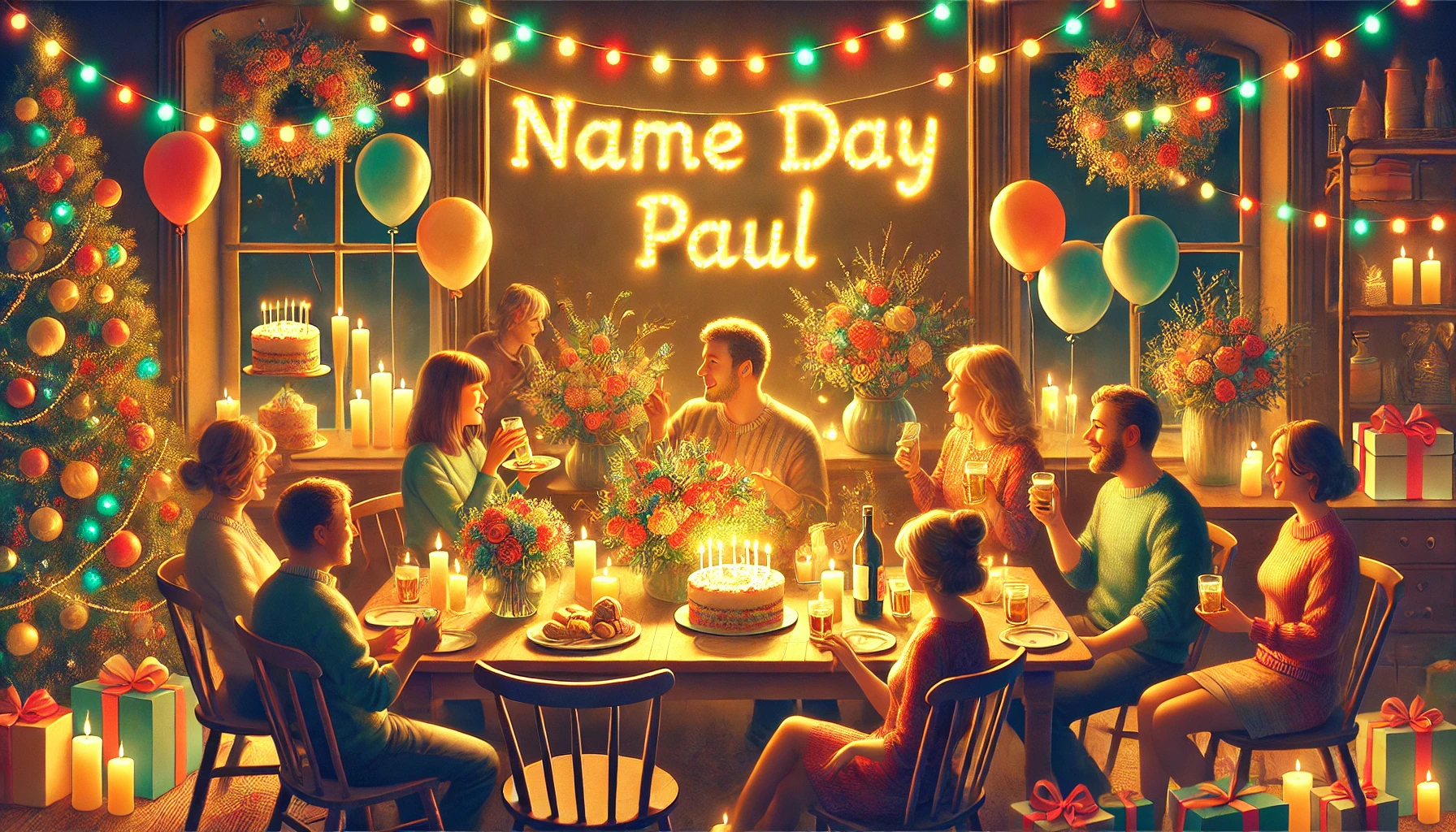 Celebration of name day and name - Paul
