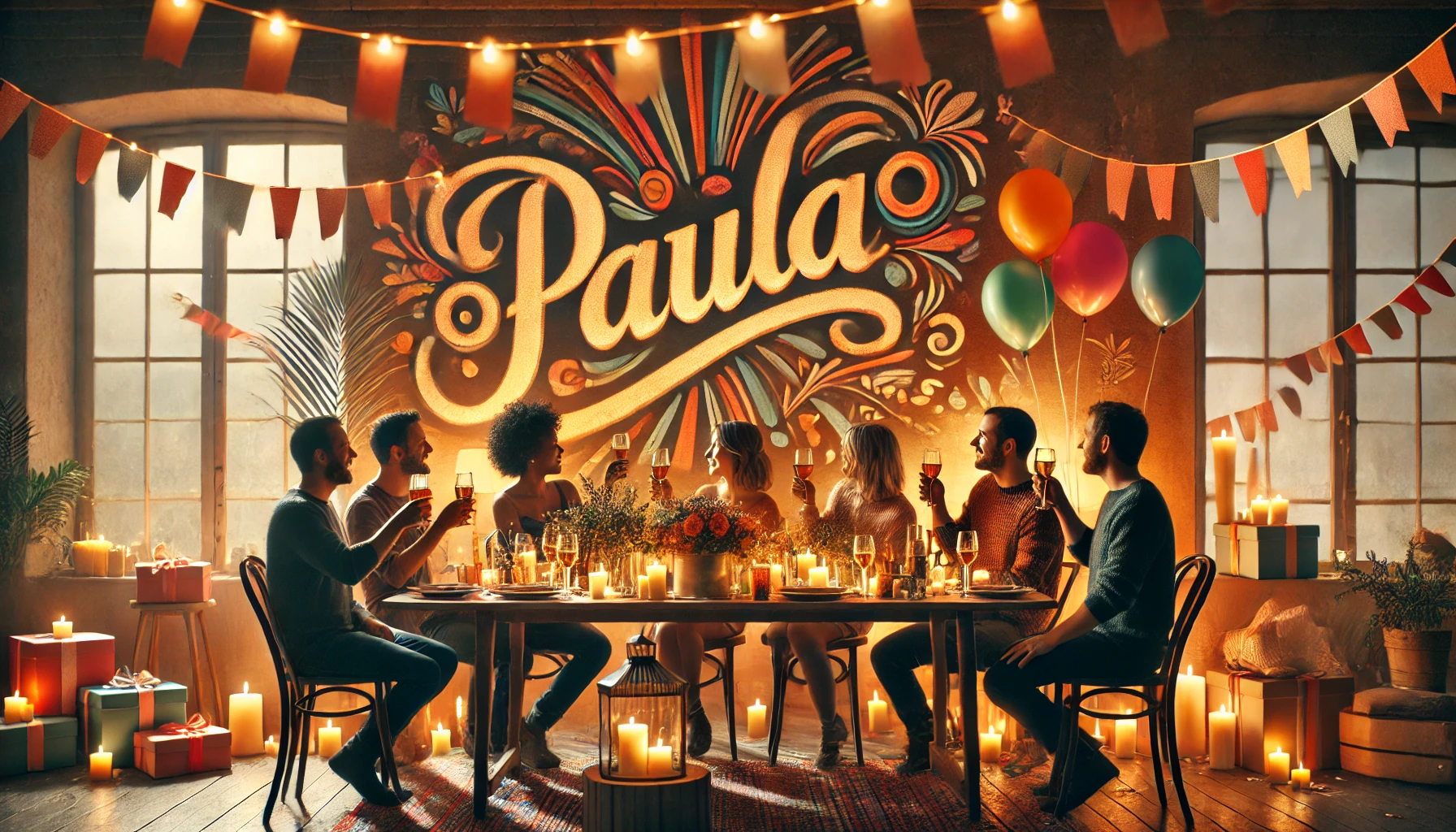 Feier des Namenstages und des Namens - Paula