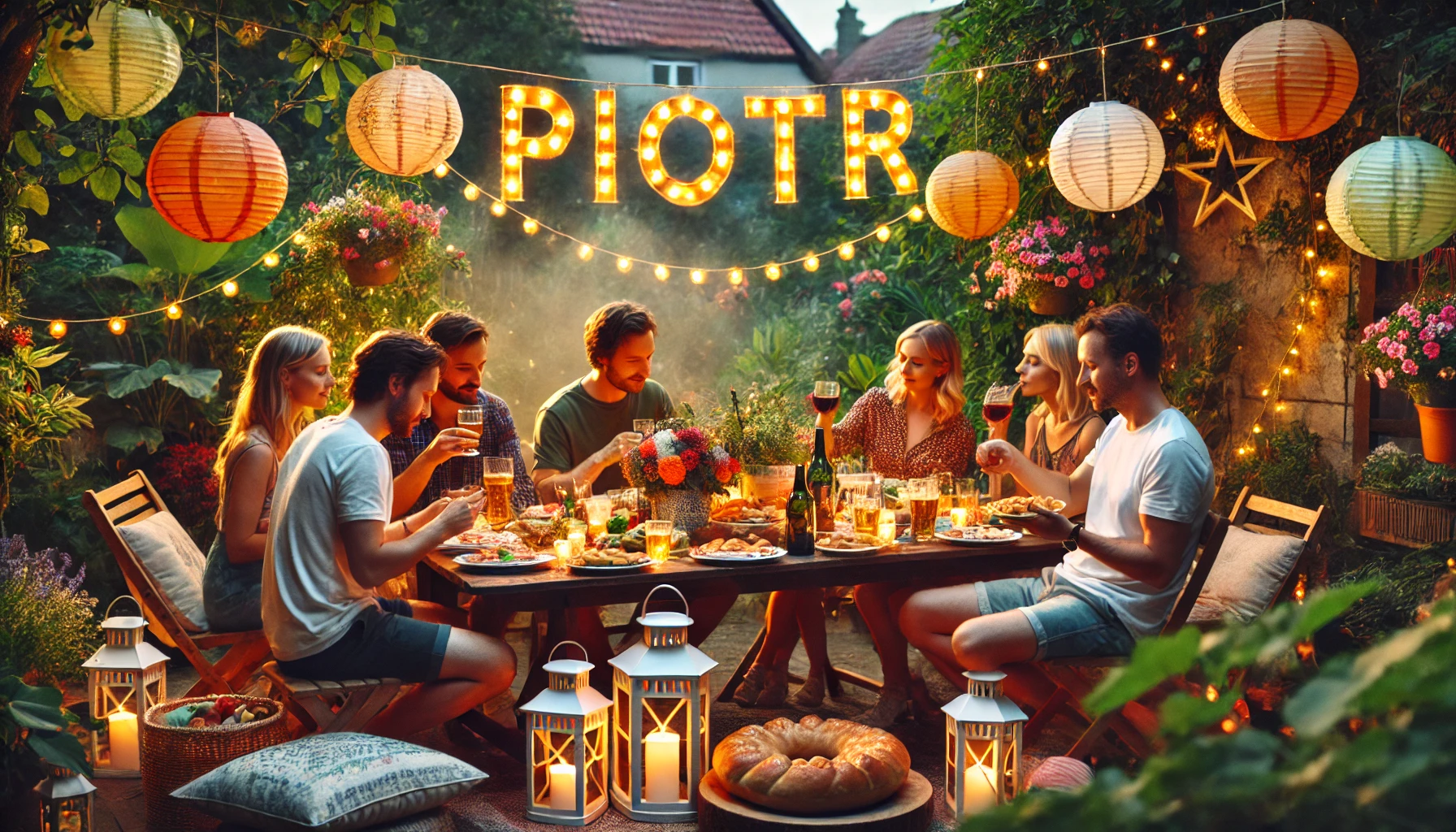 Celebration of name day and name - Piotr