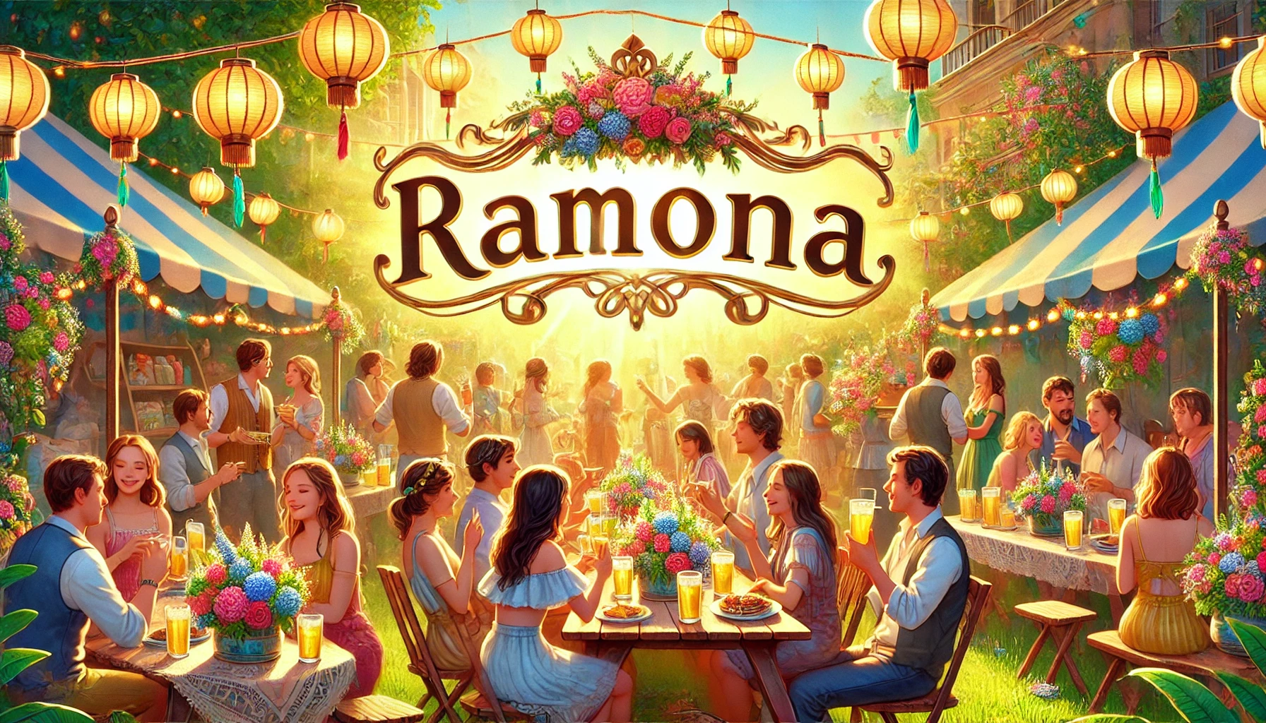Feier des Namenstages und des Namens - Ramona