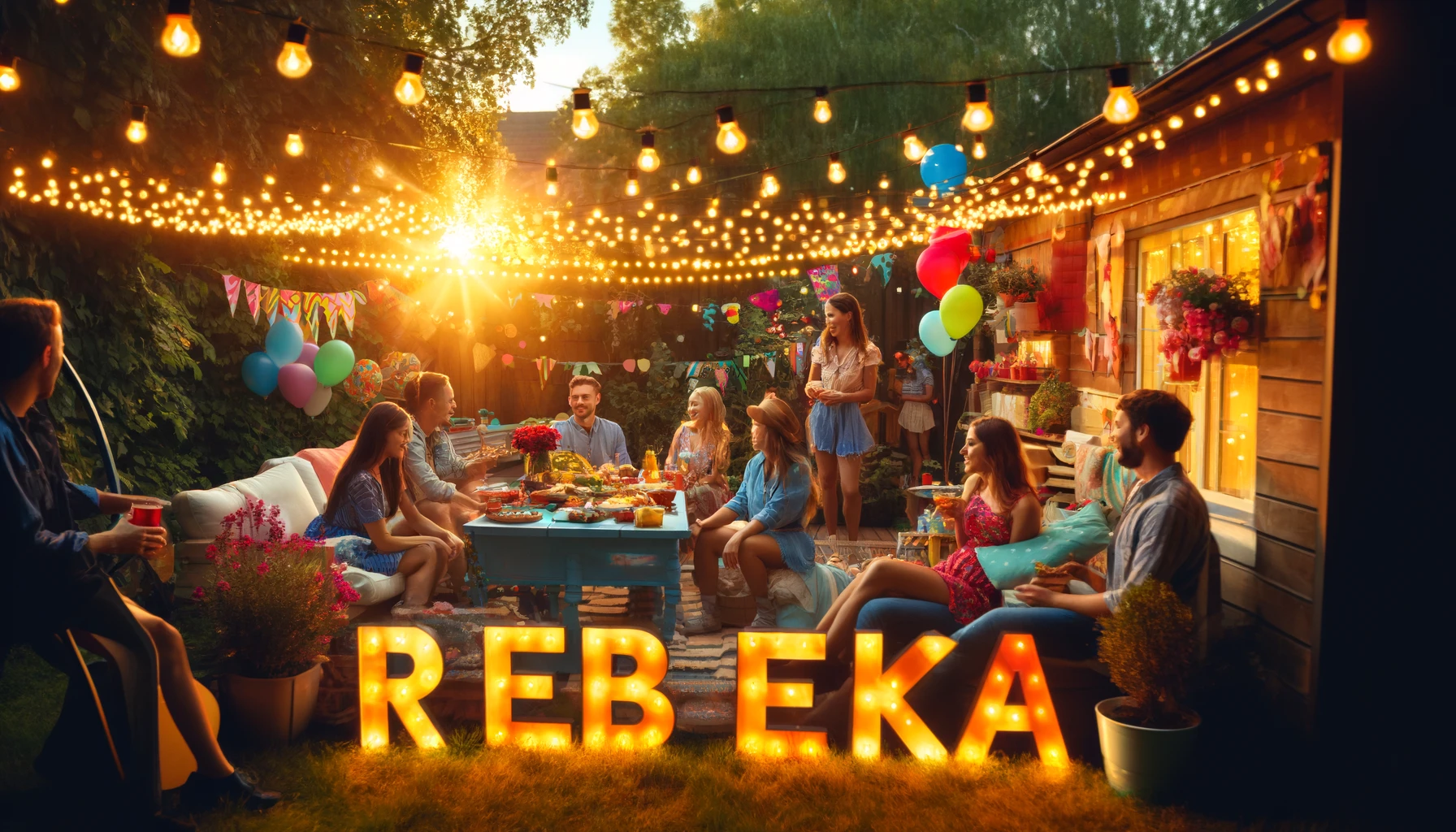 Celebration of name day and name - Rebeka