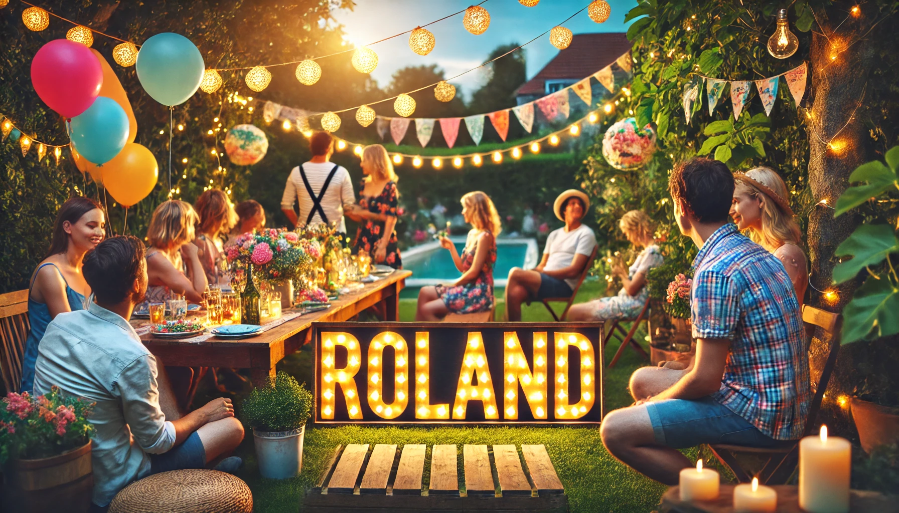 Celebration of name day and name - Roland