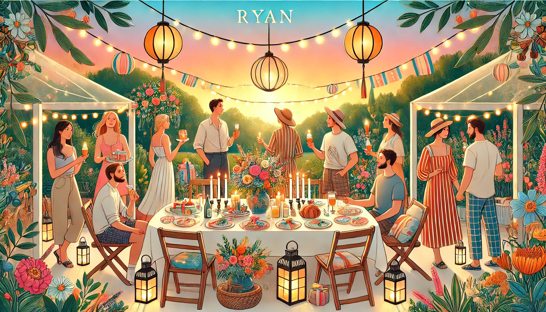 Feier des Namenstages und des Namens - Ryan