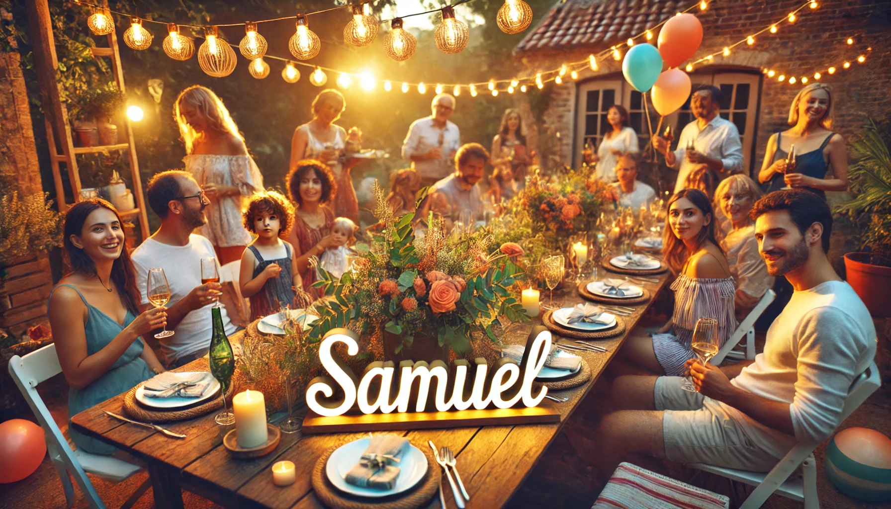 Feier des Namenstages und des Namens - Samuel