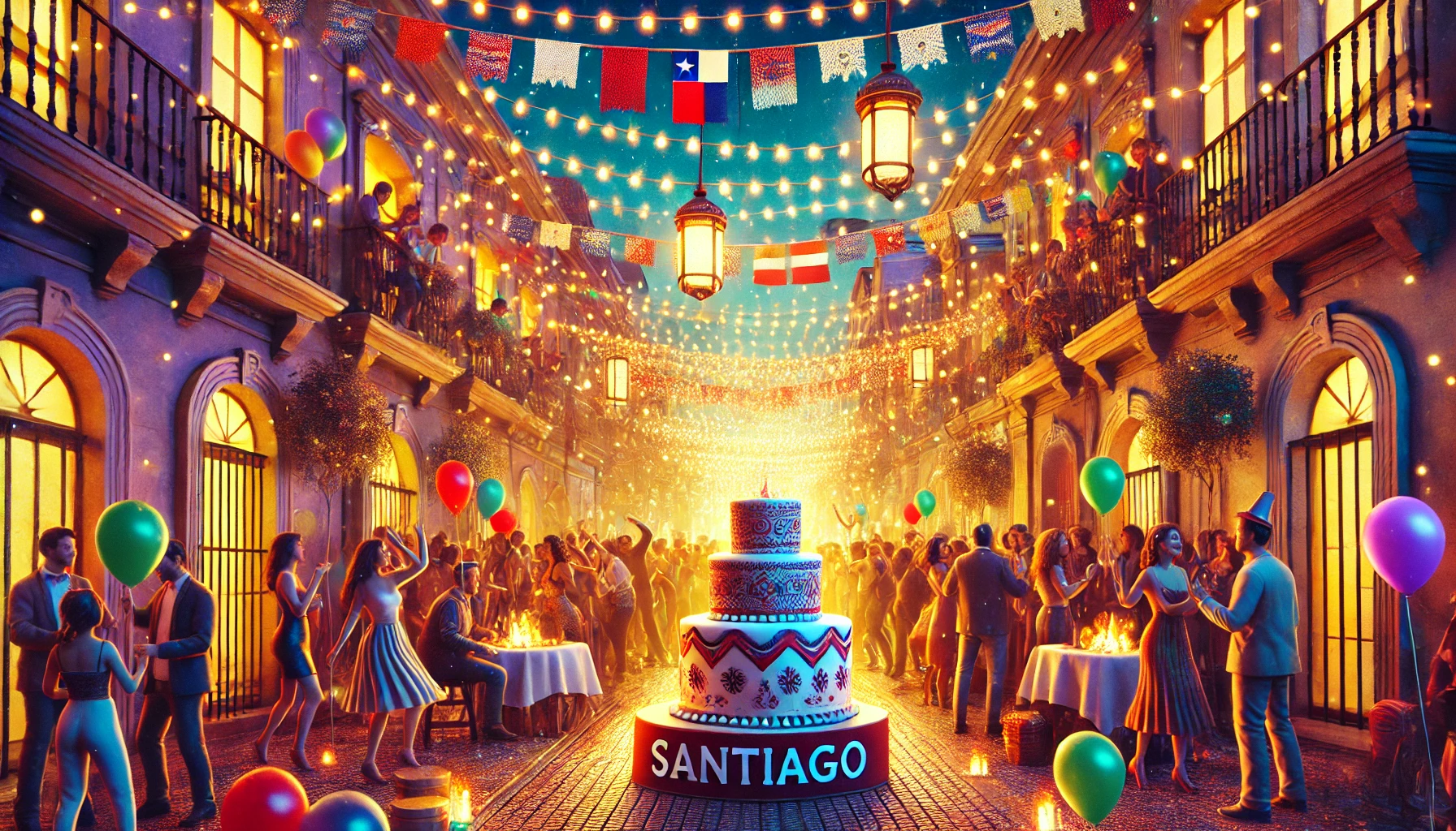 Celebration of name day and name - Santiago