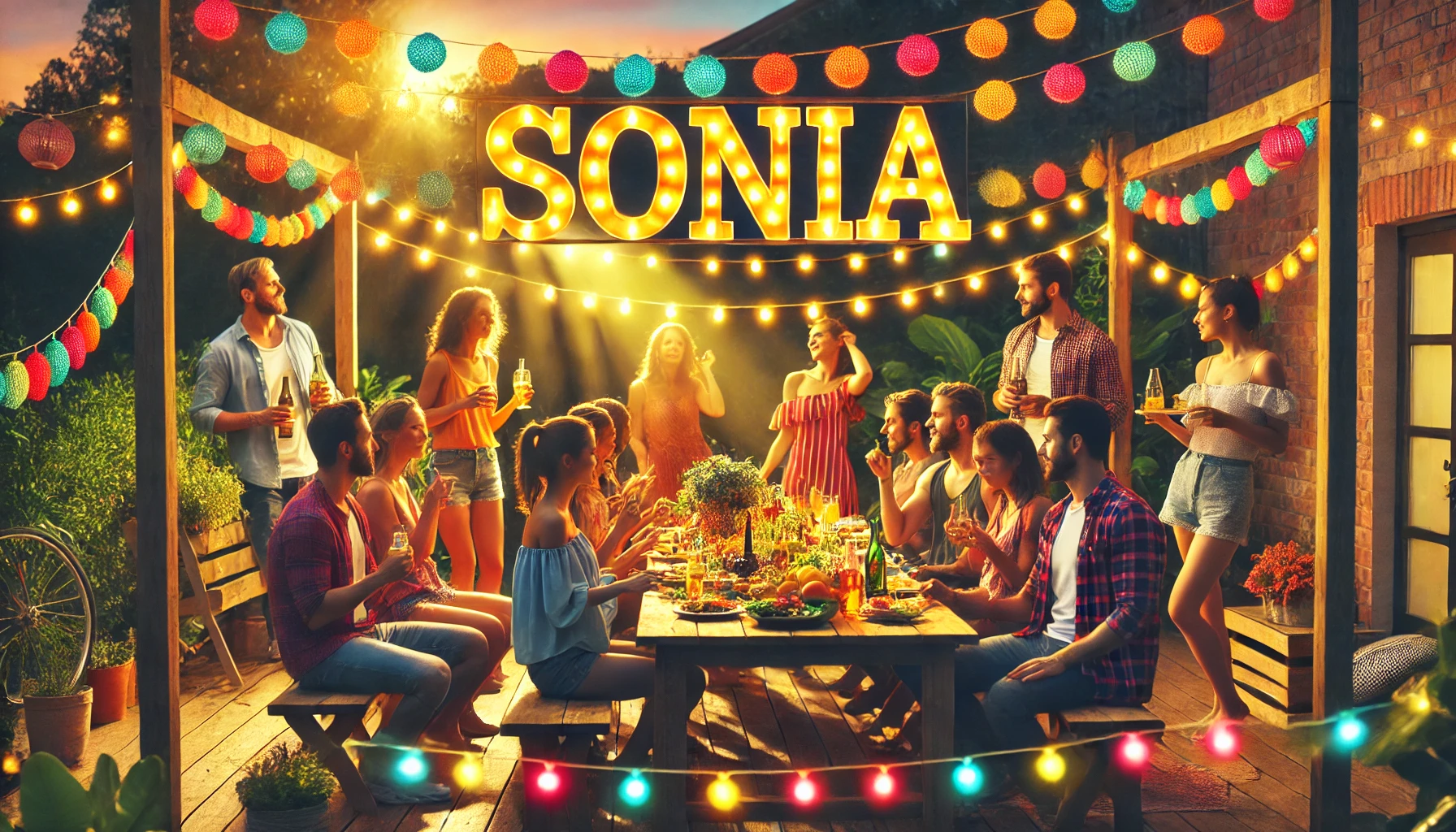 Celebration of name day and name - Sonia