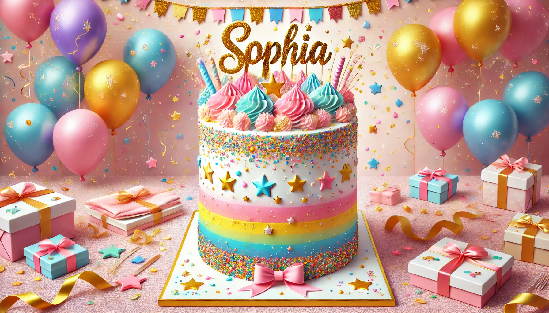 Celebration of name day and name - Sophia
