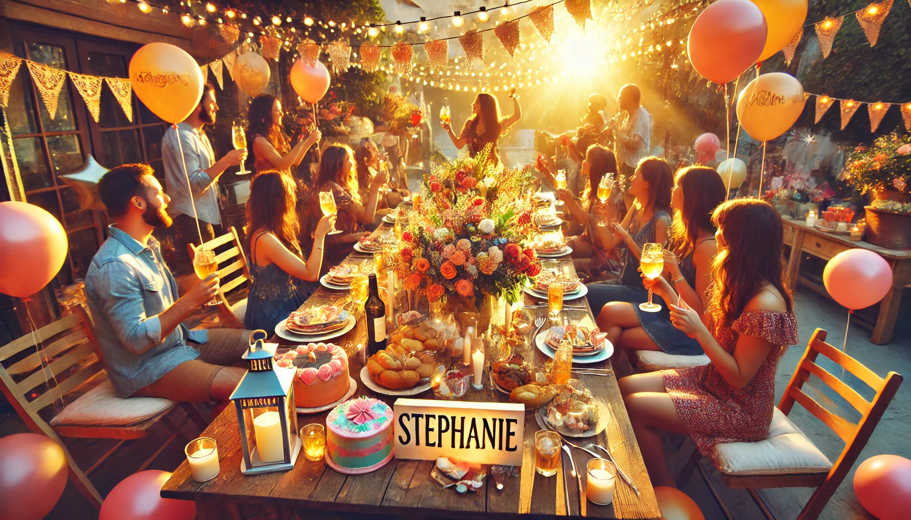 Celebration of name day and name - Stephanie