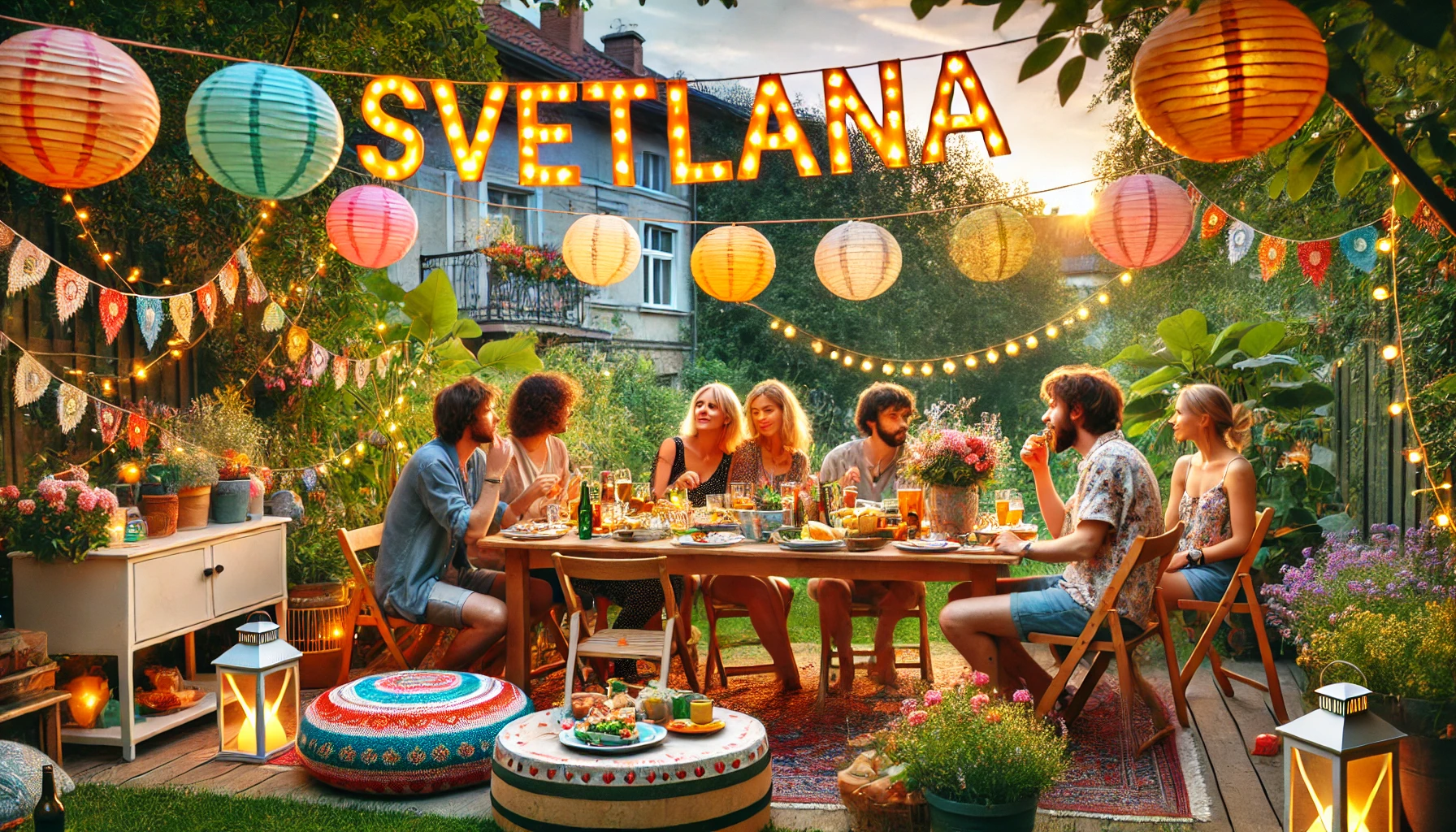 Celebration of name day and name - Svetlana
