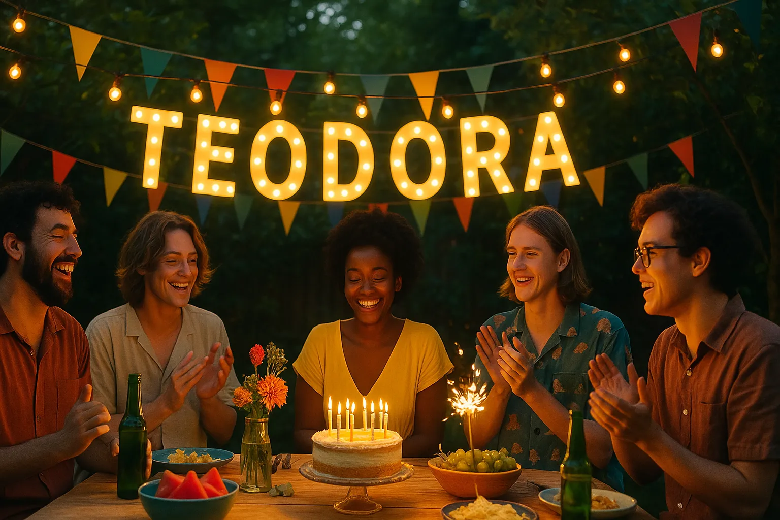 Celebration of name day and name - Teodora