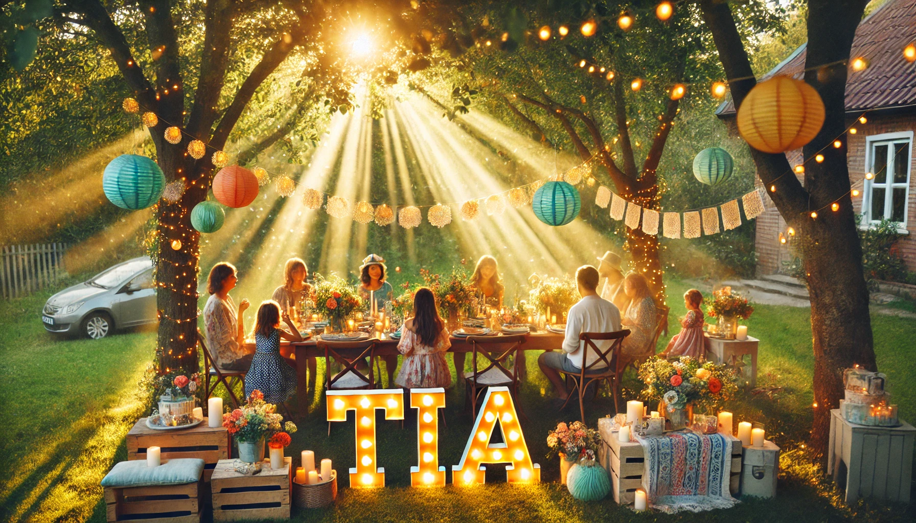 Celebration of name day and name - Tia