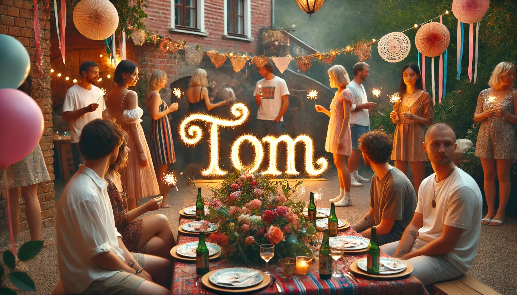 Celebration of name day and name - Tom