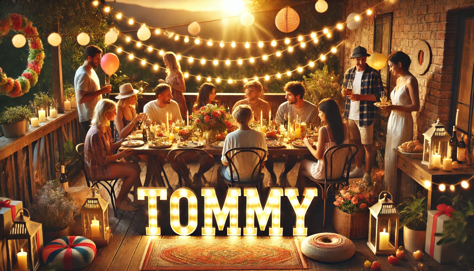 Celebration of name day and name - Tommy