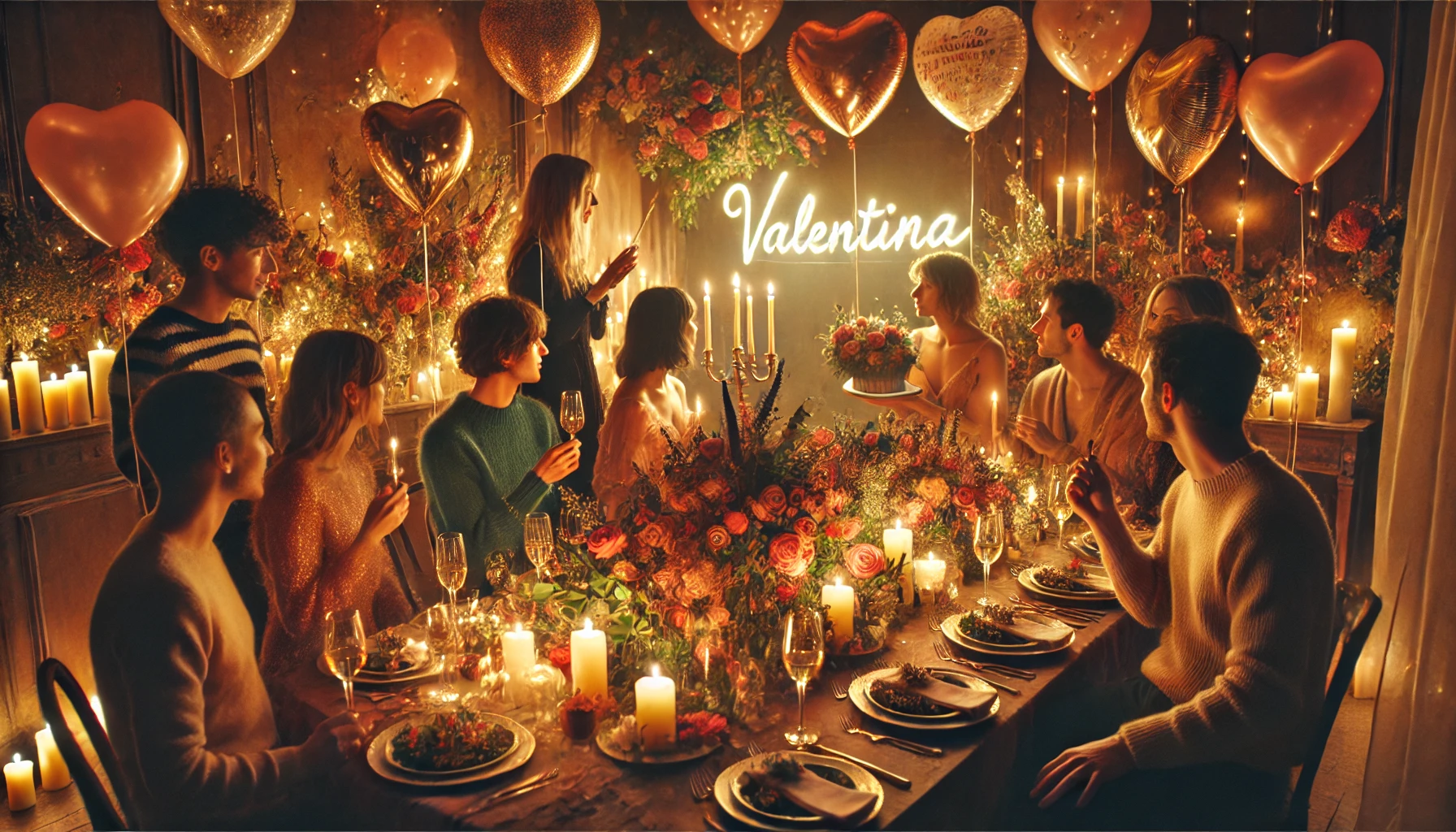 Celebration of name day and name - Valentina