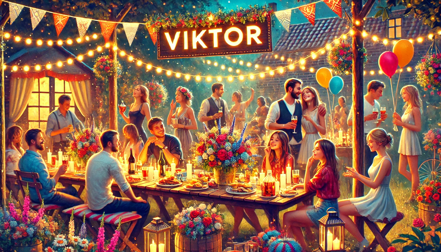 Celebration of name day and name - Viktor