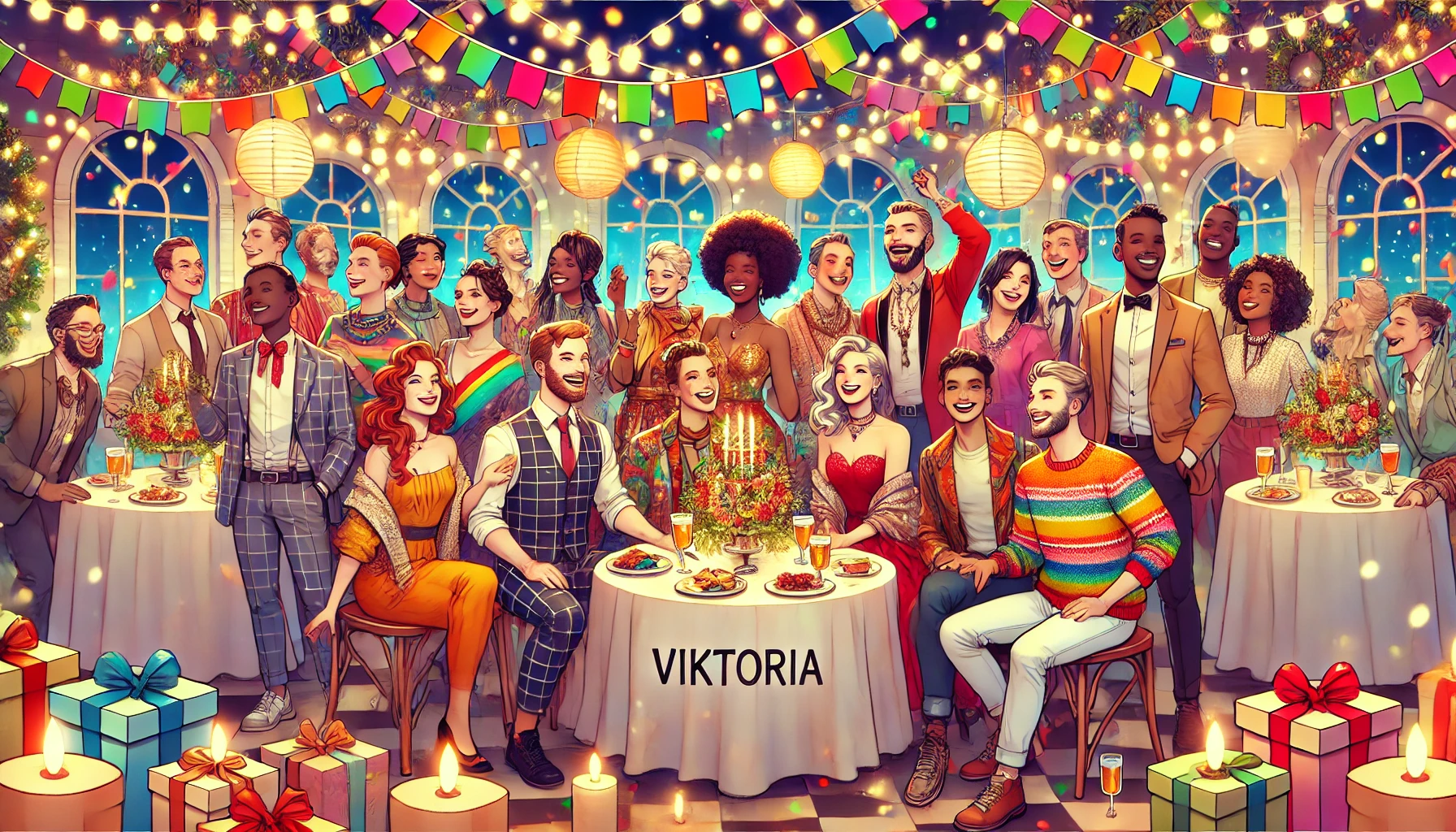 Celebration of name day and name - Viktória