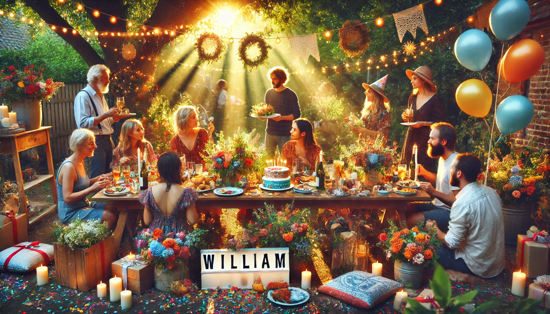 Celebration of name day and name - William