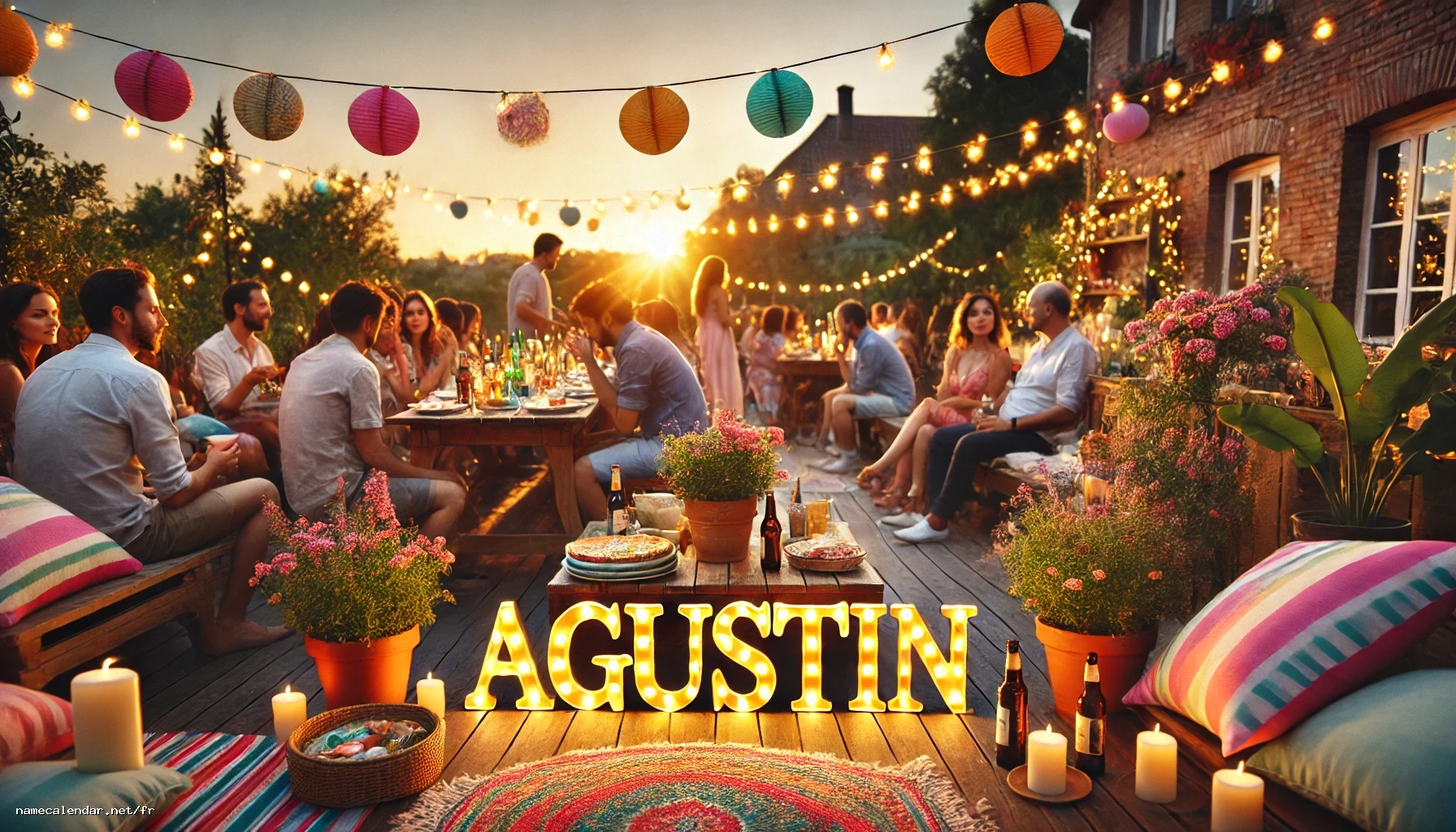 Célébration du jour du nom et du nom - Agustín