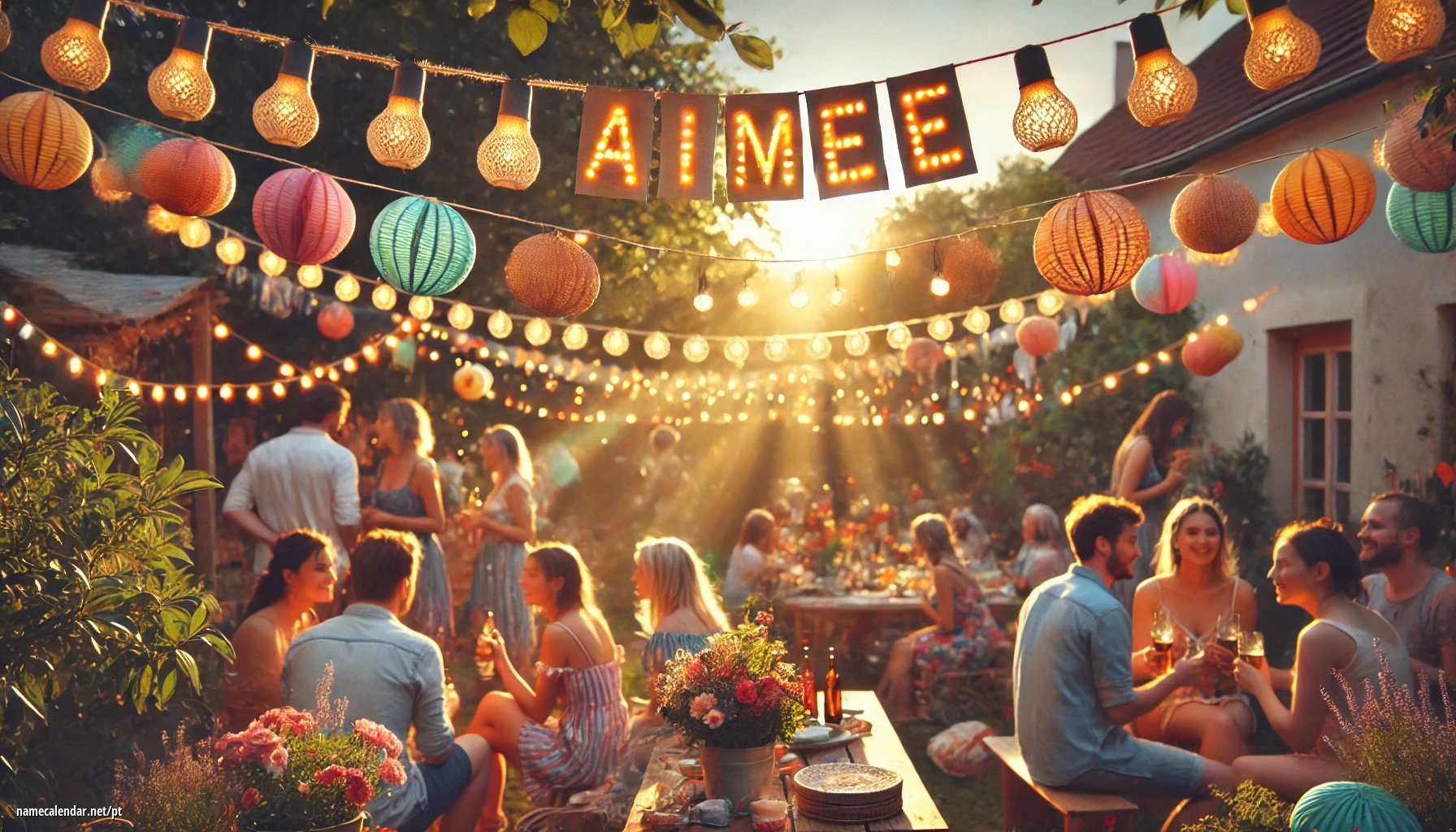 Celebração do dia do nome e nome - Aimée