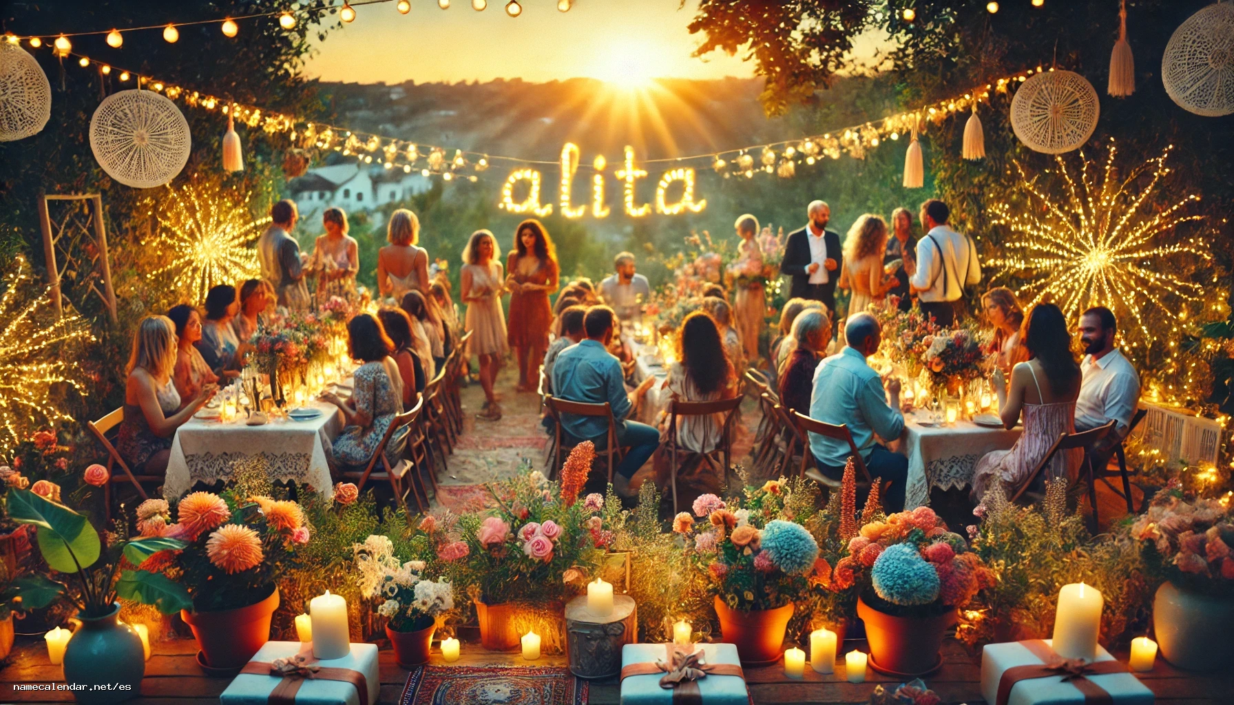 Celebración del onomástico y del nombre - Alita