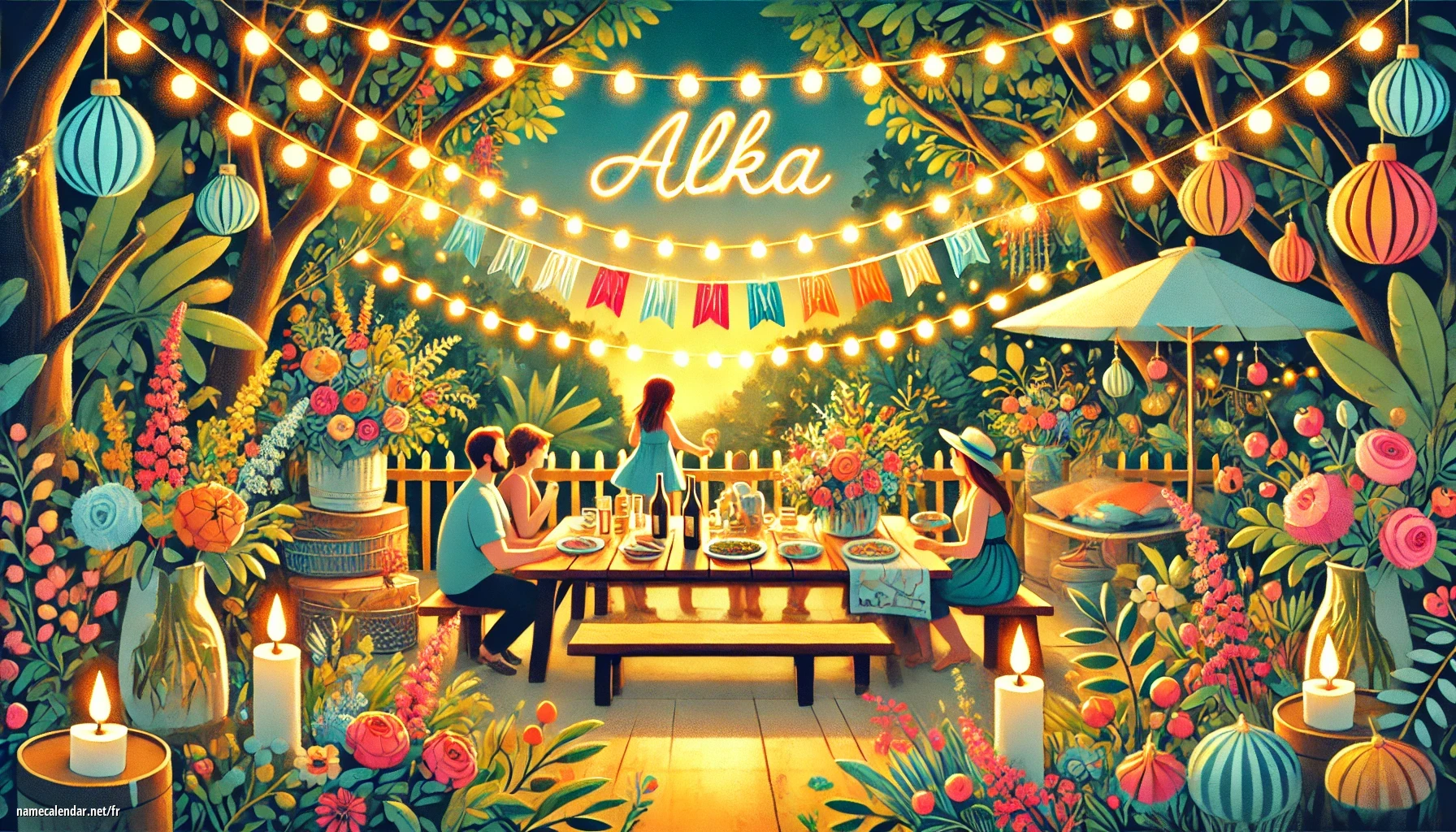 Célébration du jour du nom et du nom - Alka