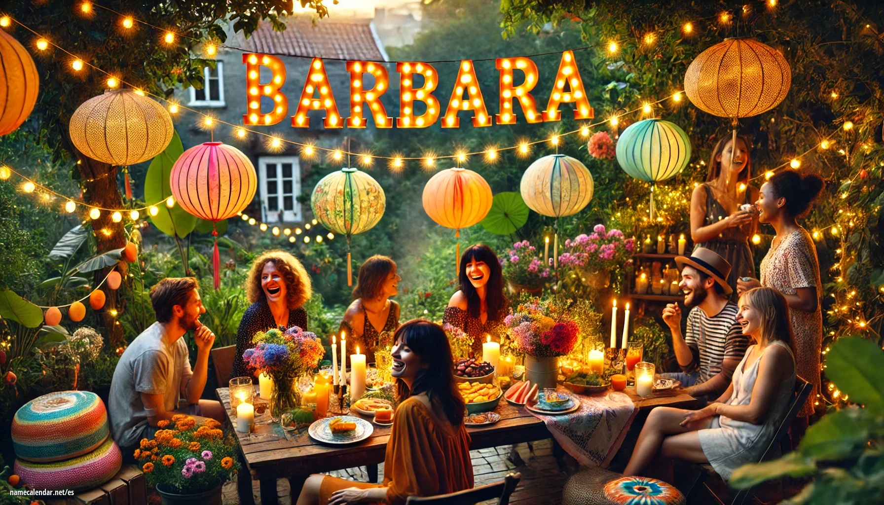 Celebración del onomástico y del nombre - Bárbara