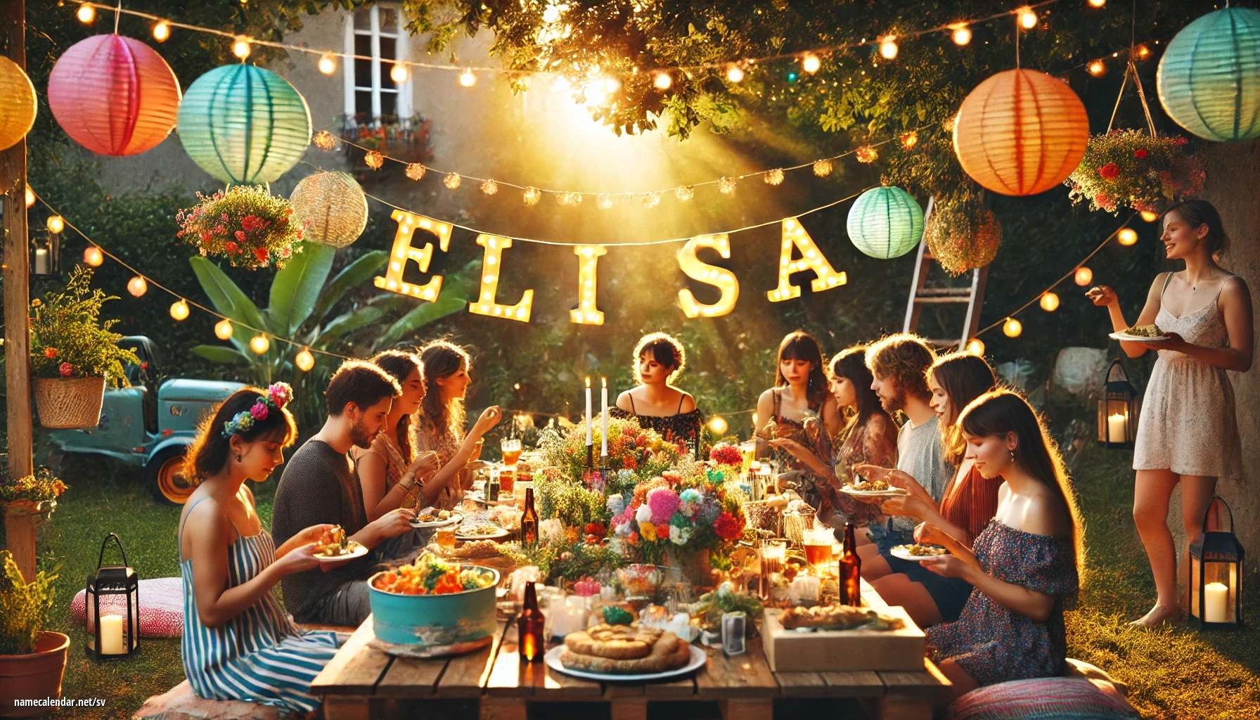 Firande av namnsdag och namn - Elisa