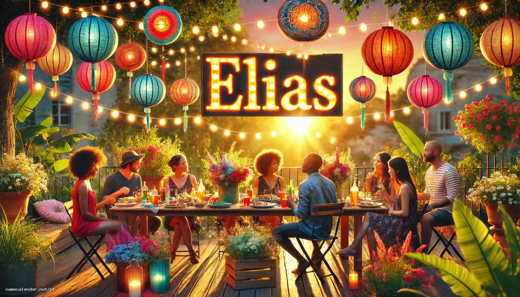 Celebração do dia do nome e nome - Elías