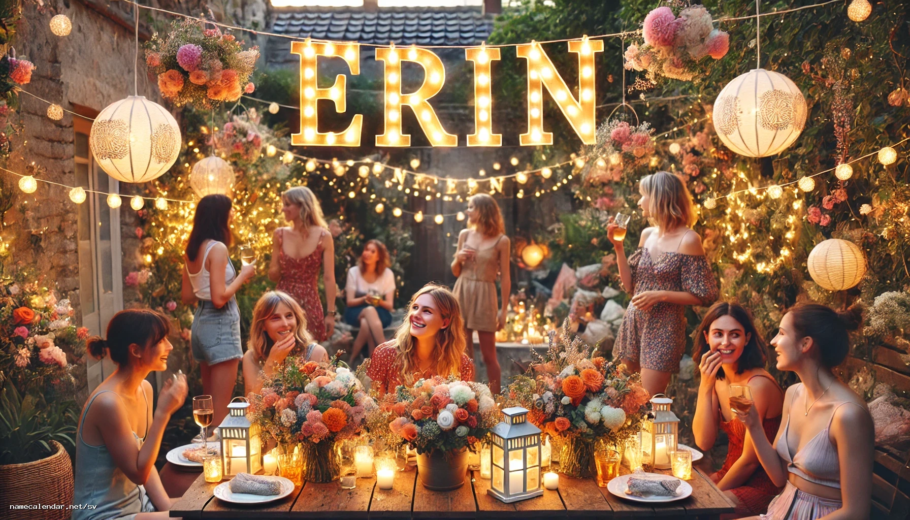 Firande av namnsdag och namn - Erin