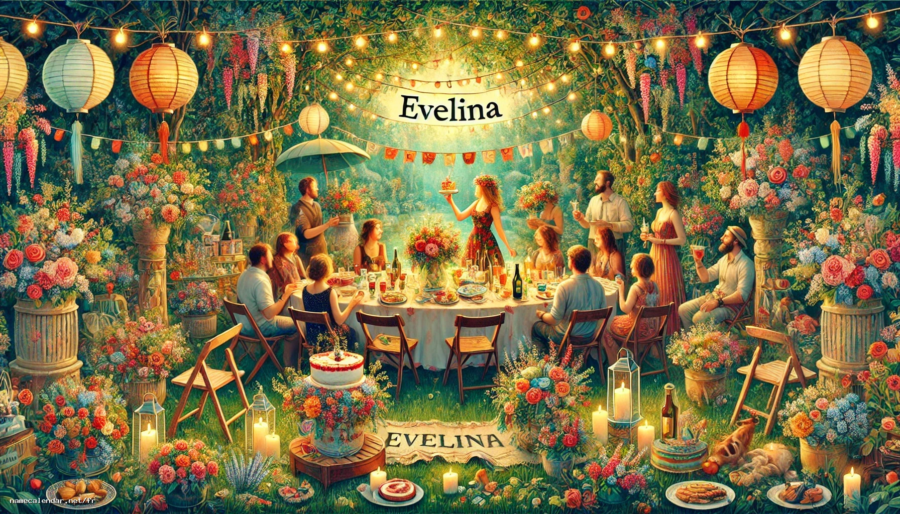Célébration du jour du nom et du nom - Evelina