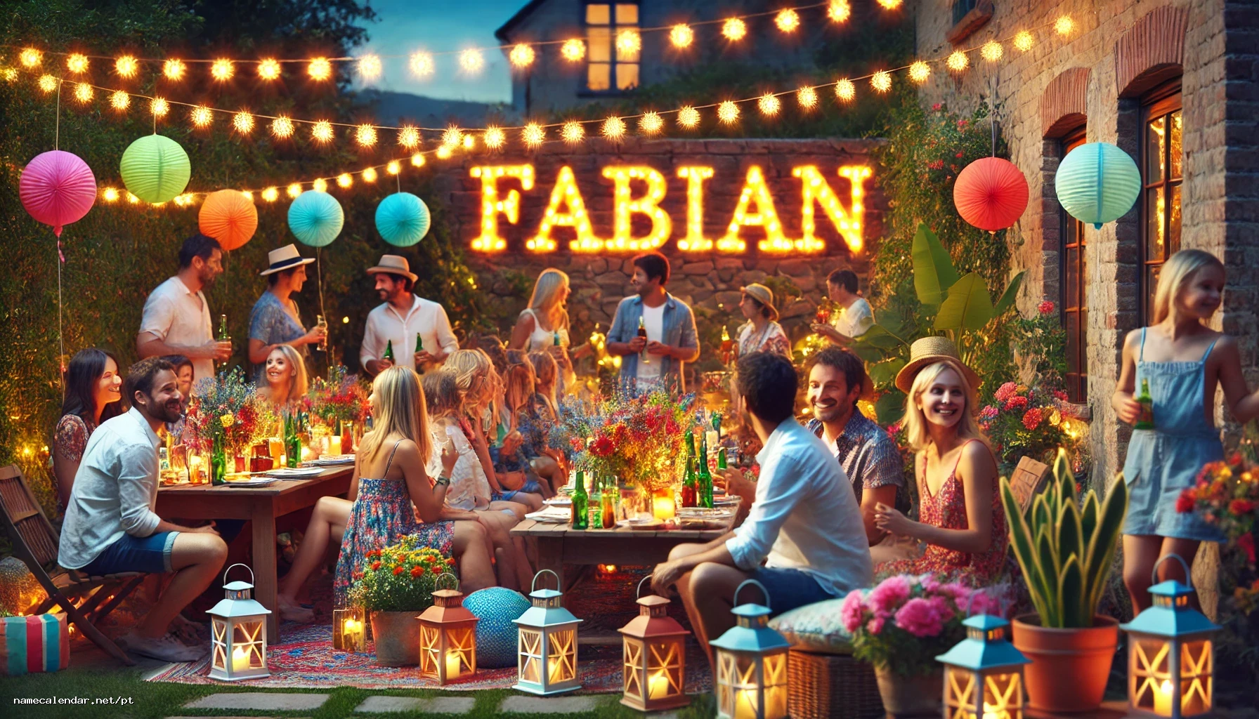 Celebração do dia do nome e nome - Fabián