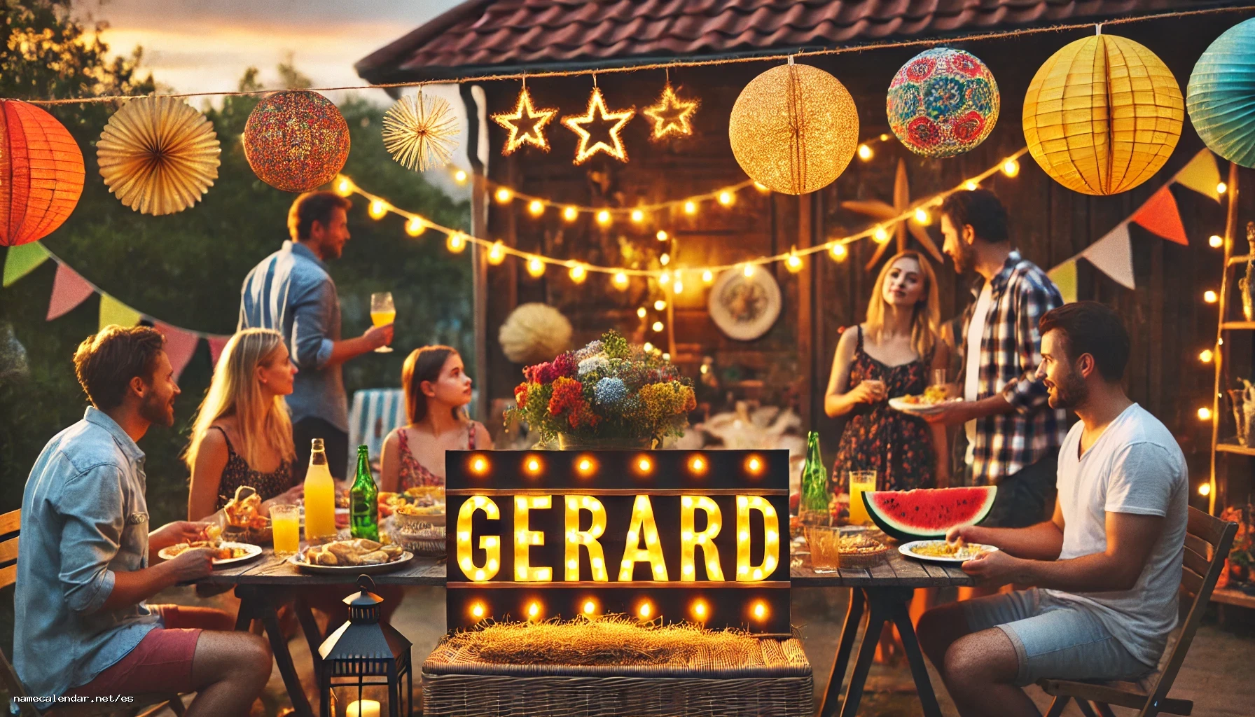 Celebración del onomástico y del nombre - Gérard