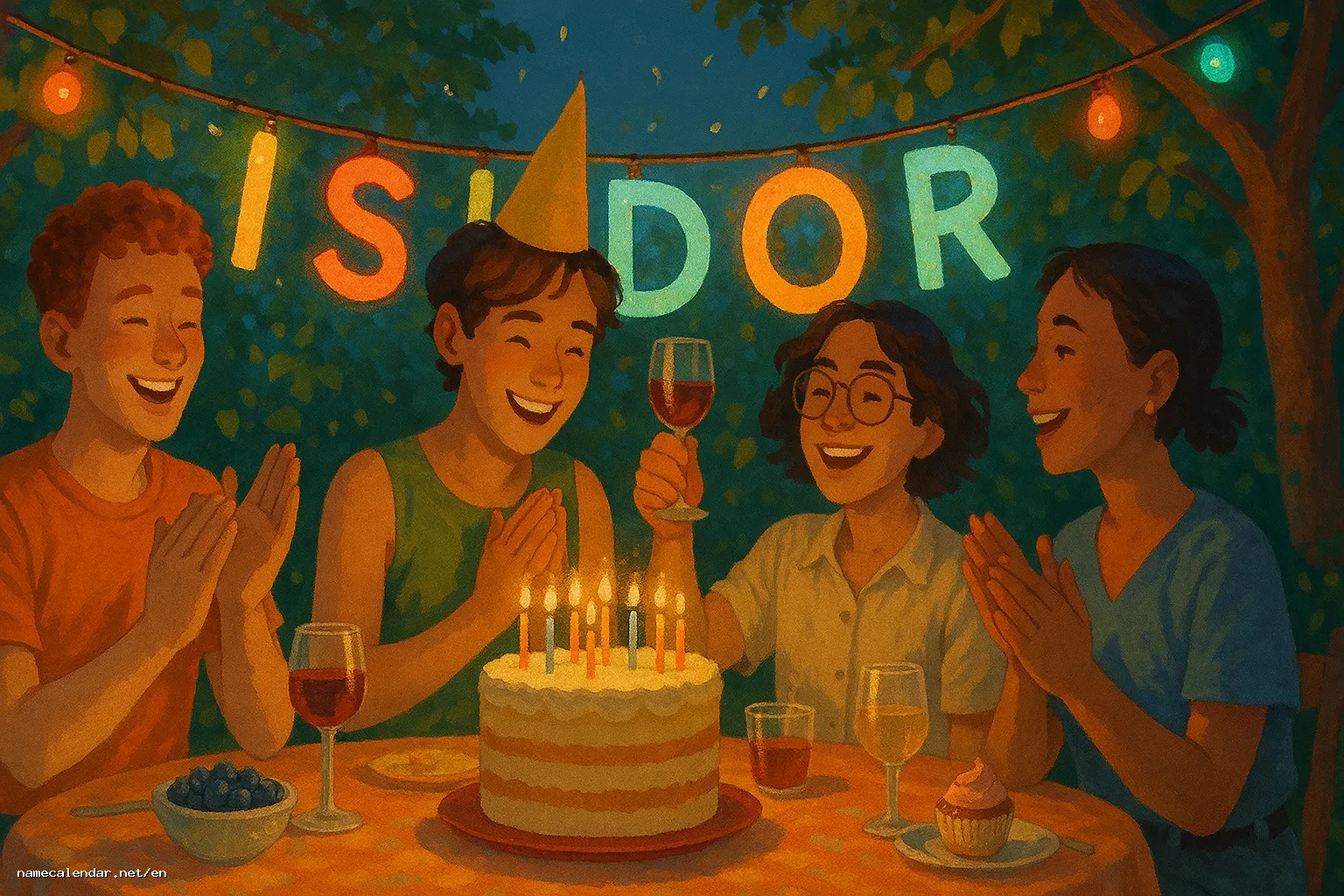 Celebration of name day and name - Isidor