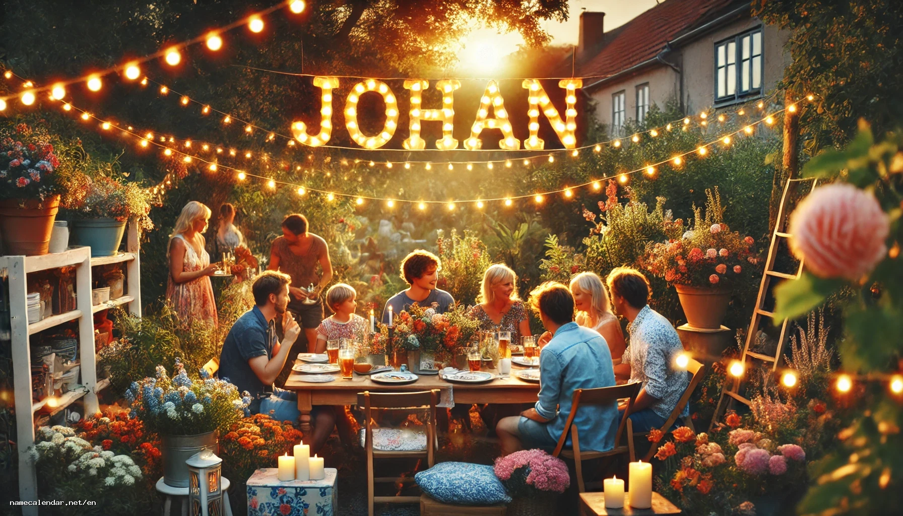 Celebration of name day and name - Johan