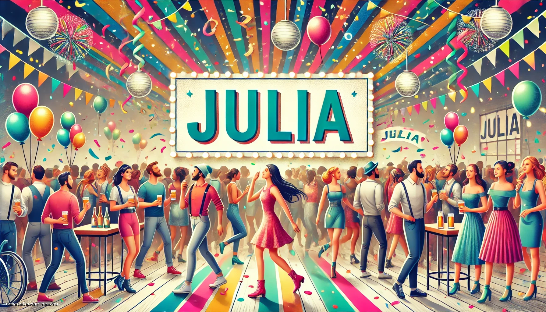 Névnap és név megünneplése - Julia